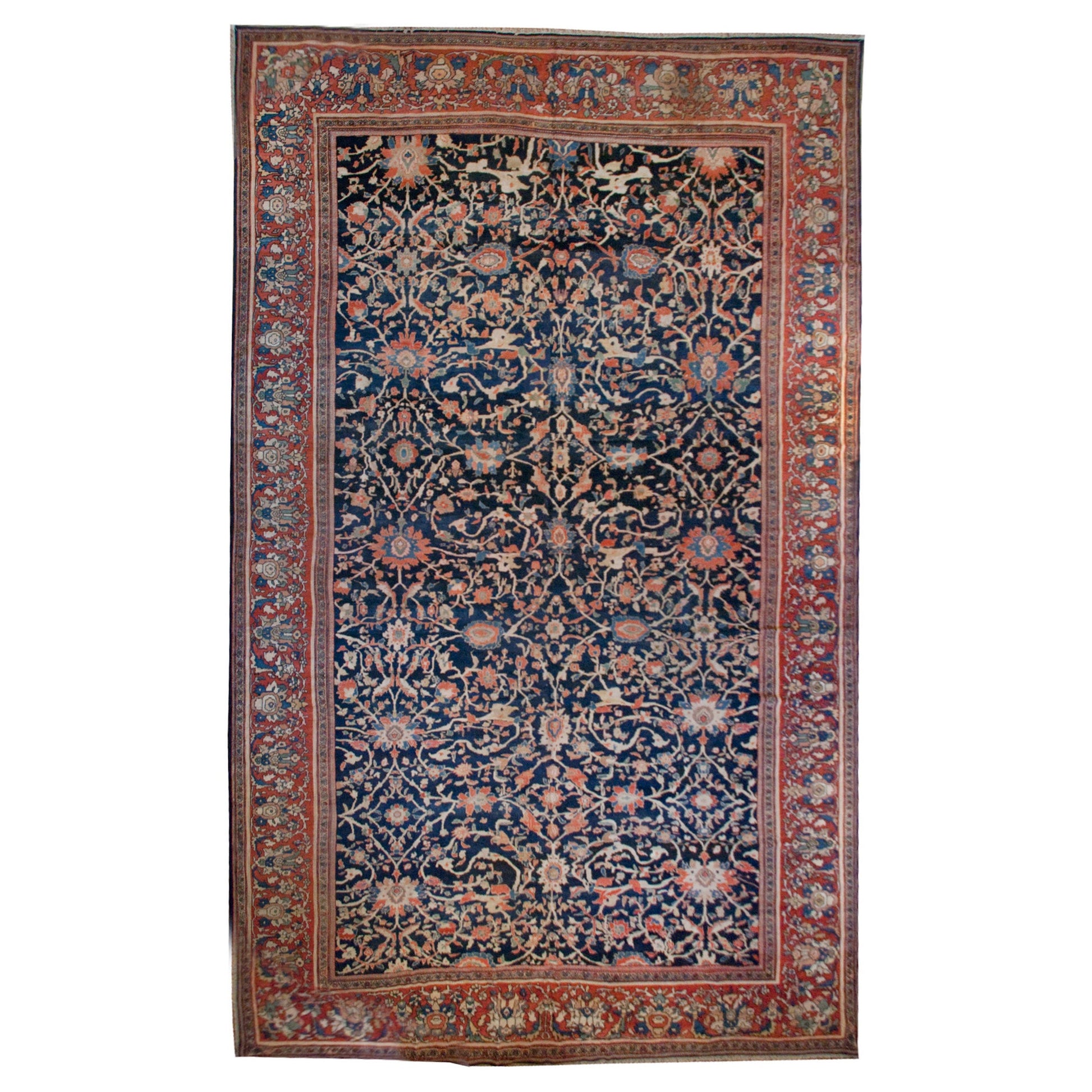 19th Century Persian Sultanabad Carpet For Sale