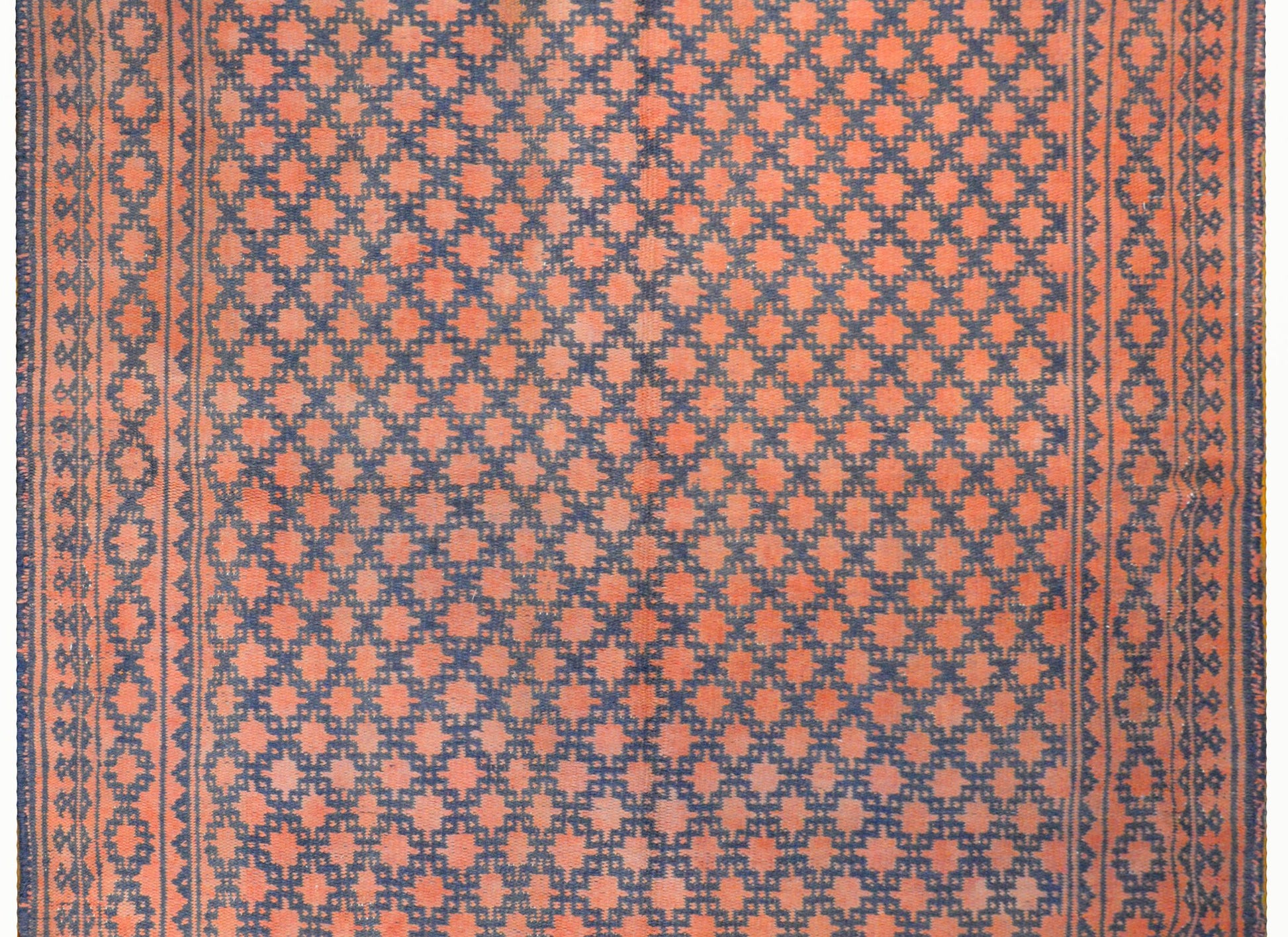 Fantastic Vintage Persian Cotton Kilim Rug For Sale