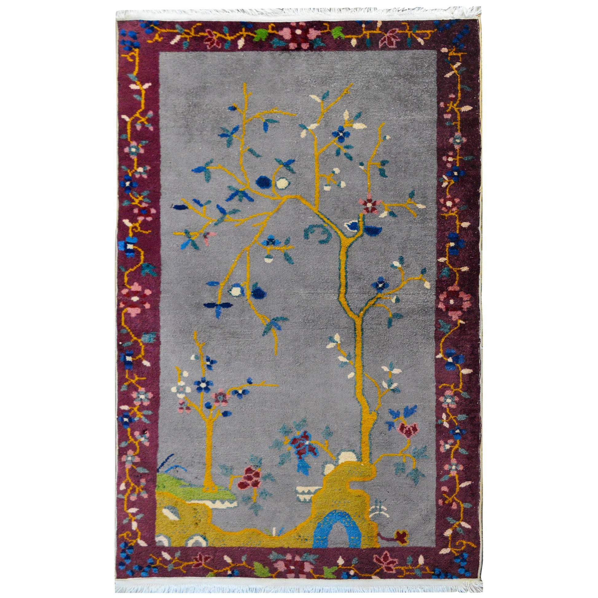 Charming Chinese Art Deco Rug For Sale
