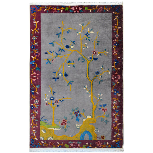 Charming Chinese Art Deco Rug For Sale