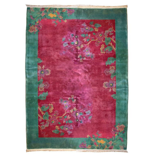 Chinese Art Deco Carpet For Sale