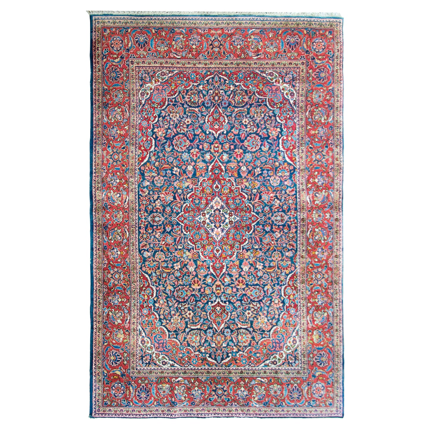 Early 20th Century Persian Kashan Rug For Sale