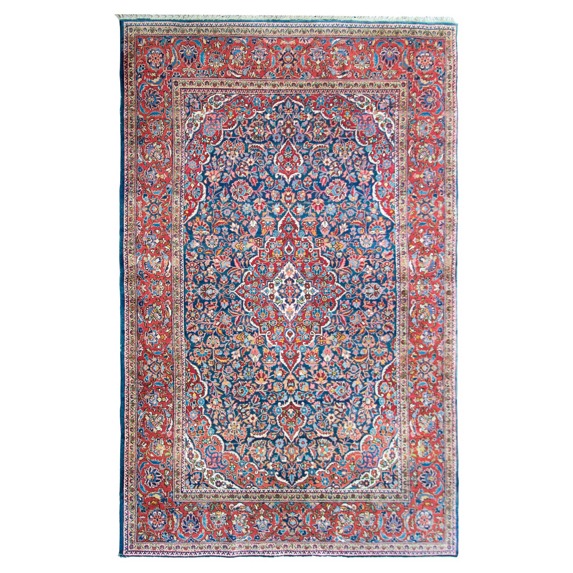 Early 20th Century Persian Kashan Rug For Sale