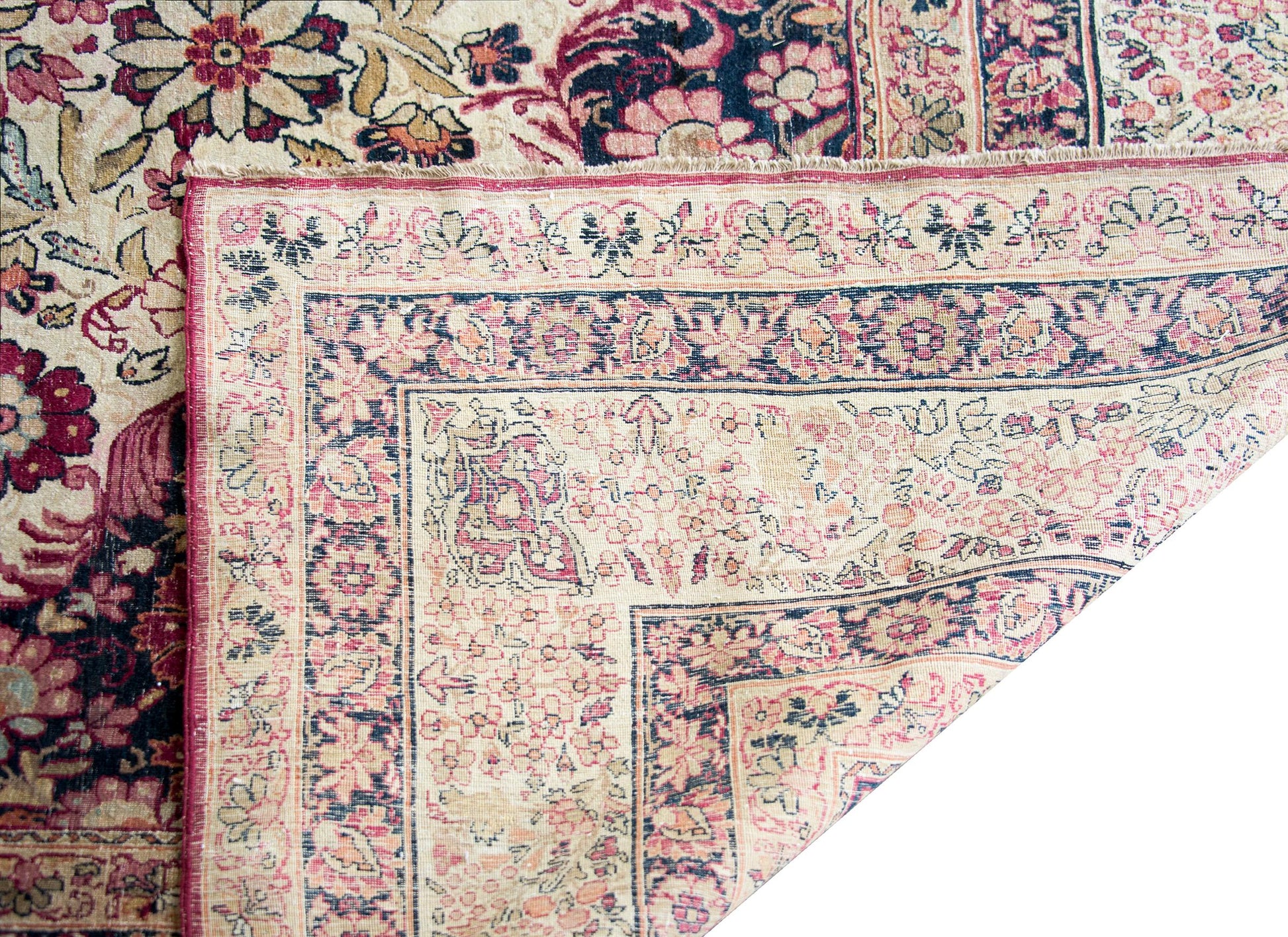 Early 20th Century Persian Lavar Kirman Rug For Sale