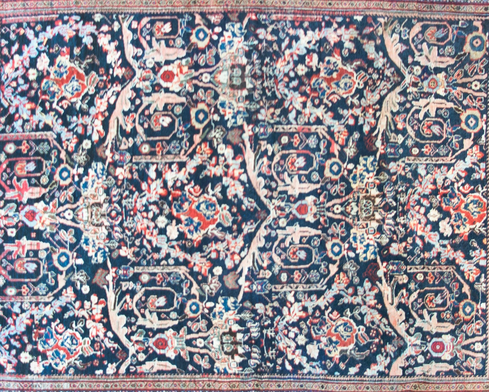 Early 20th Century Persian Mahal Rug For Sale