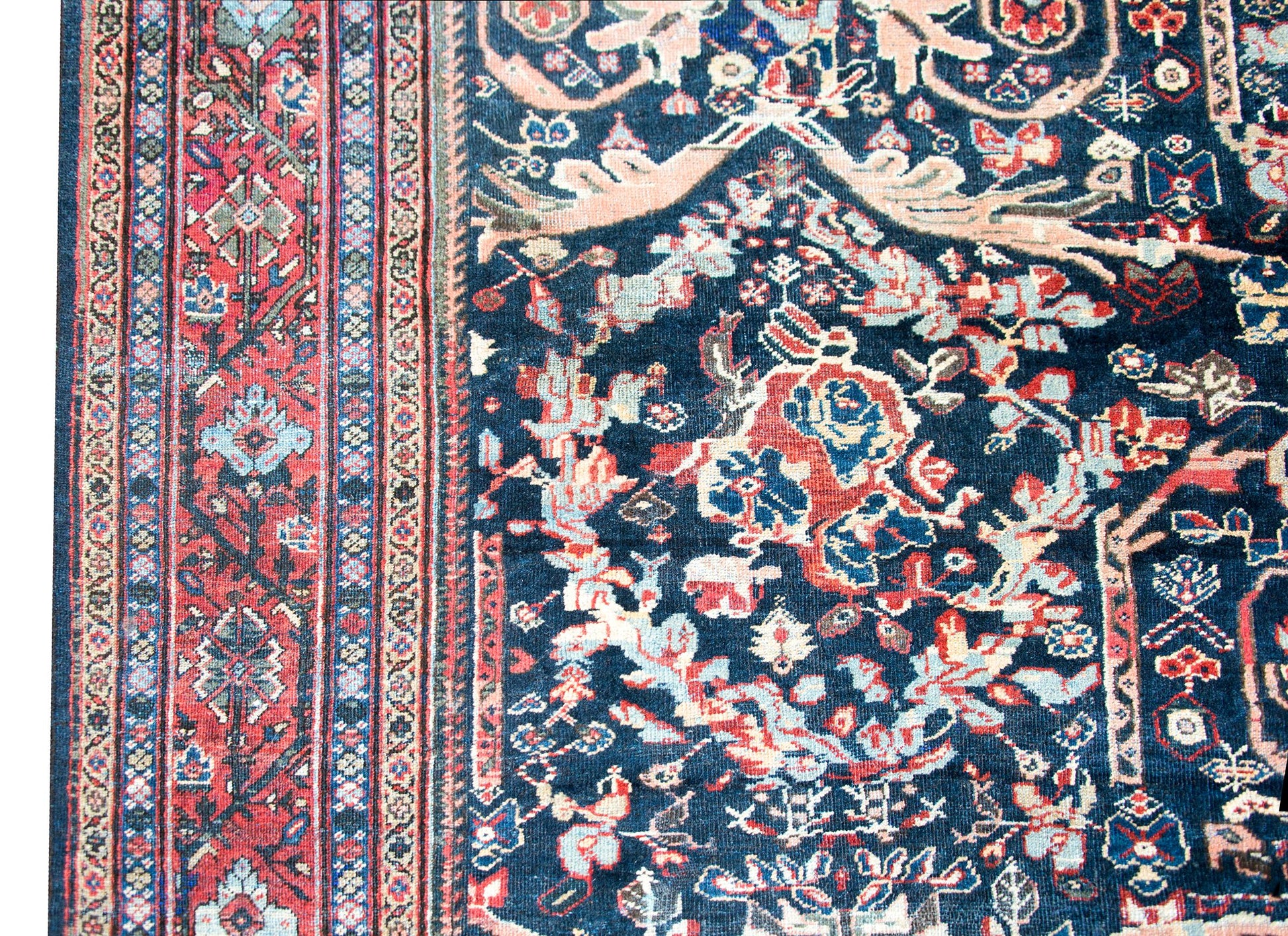 Early 20th Century Persian Mahal Rug For Sale