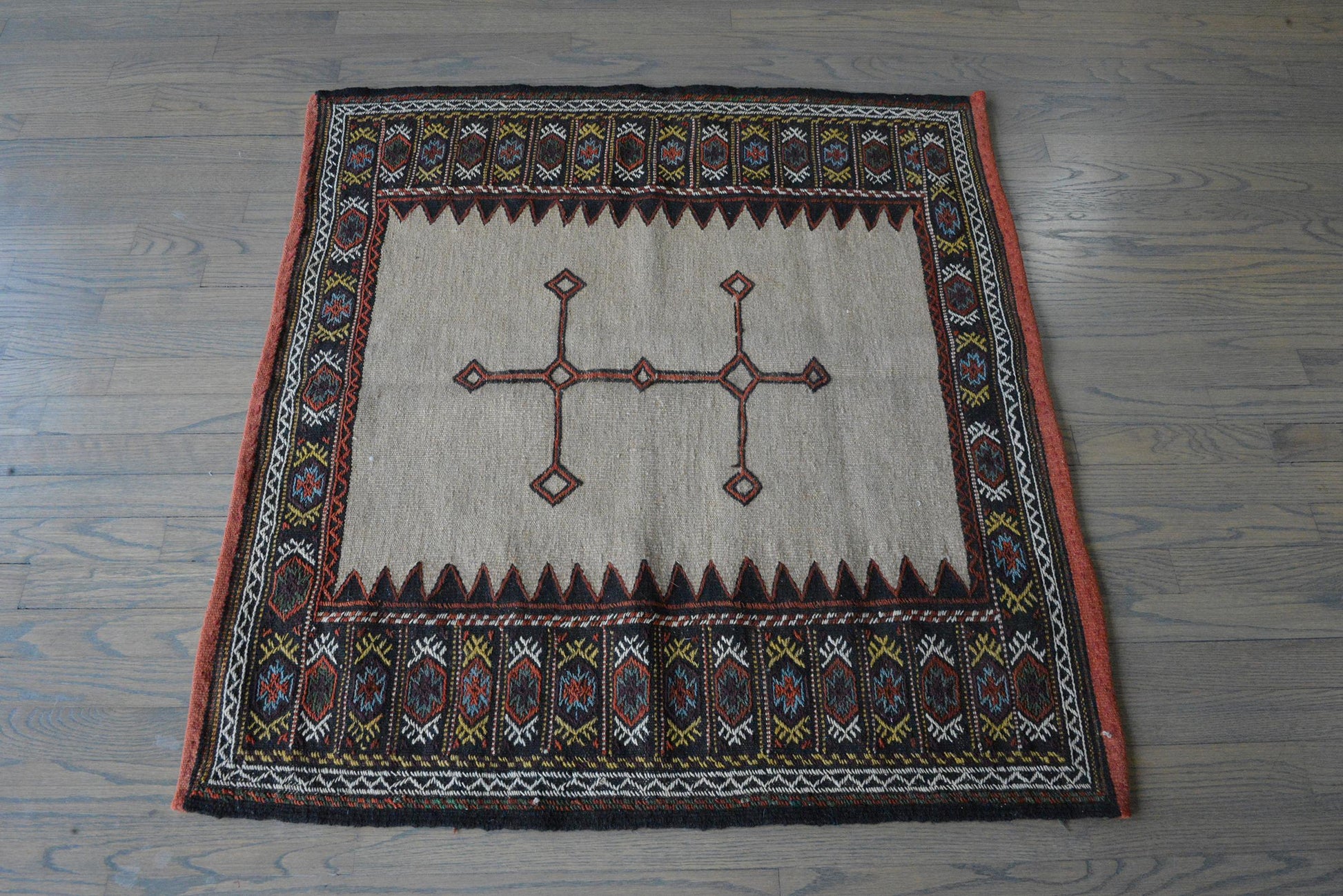 Vintage Persian Afshar Sofreh Rug For Sale