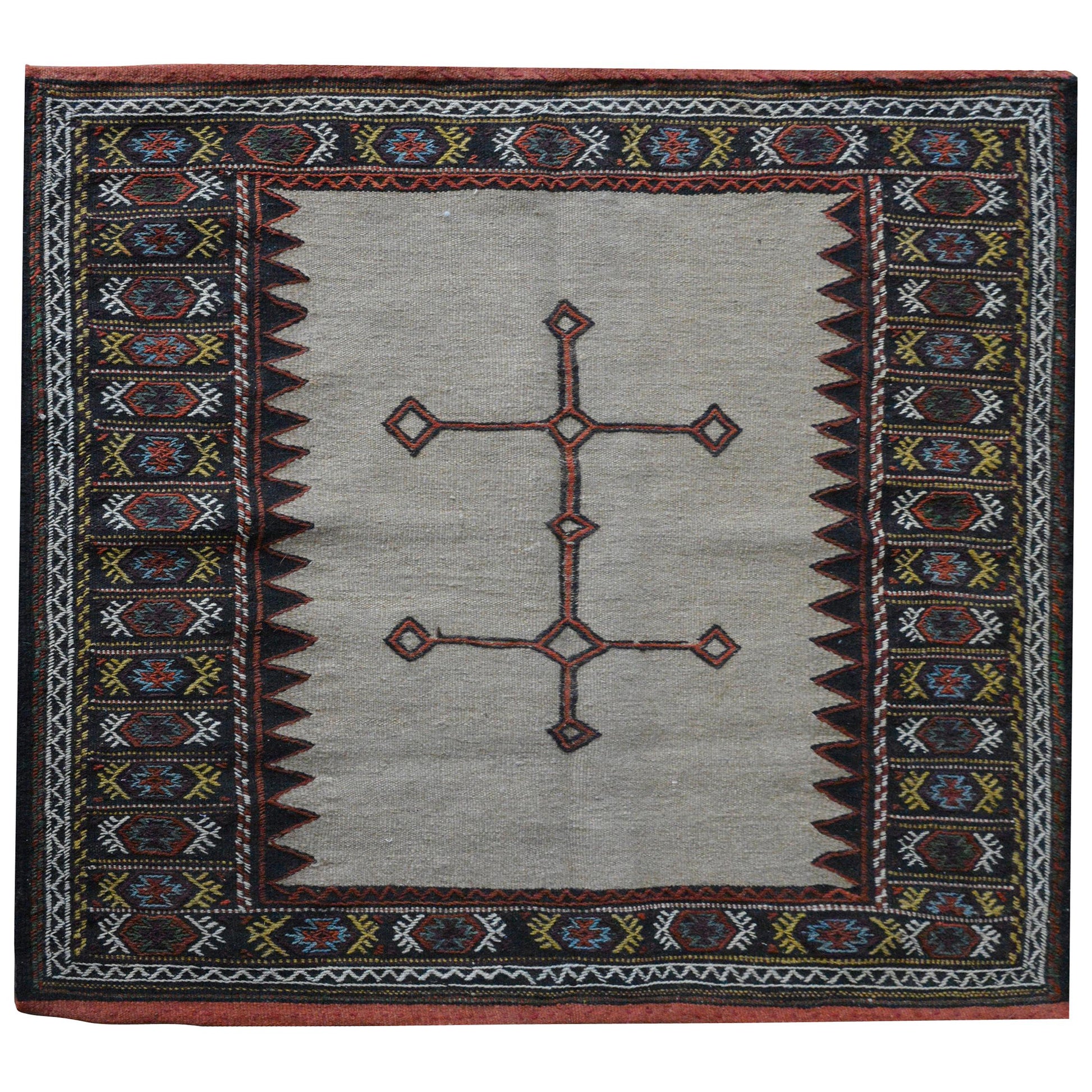 Vintage Persian Afshar Sofreh Rug For Sale