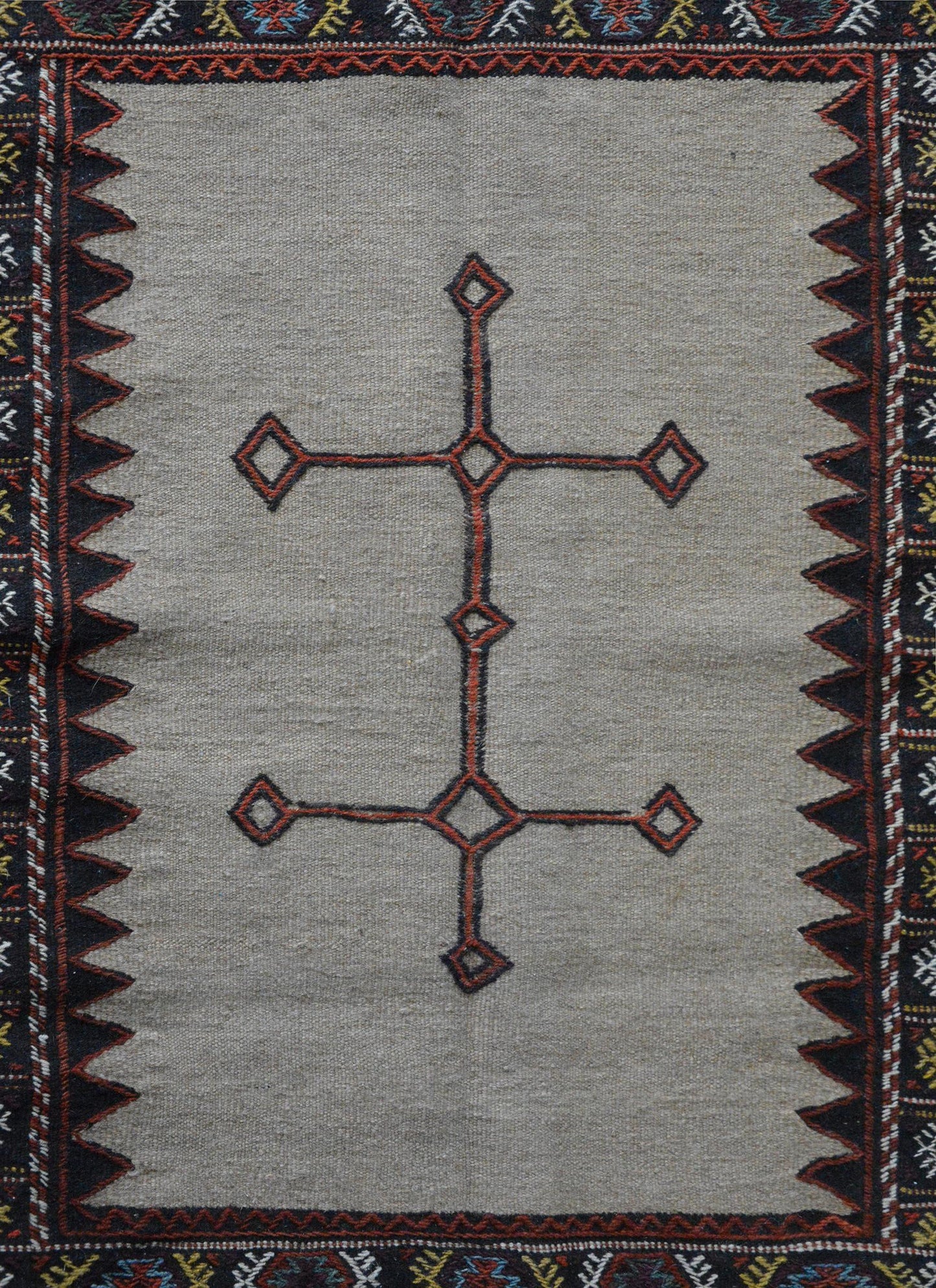 Vintage Persian Afshar Sofreh Rug For Sale