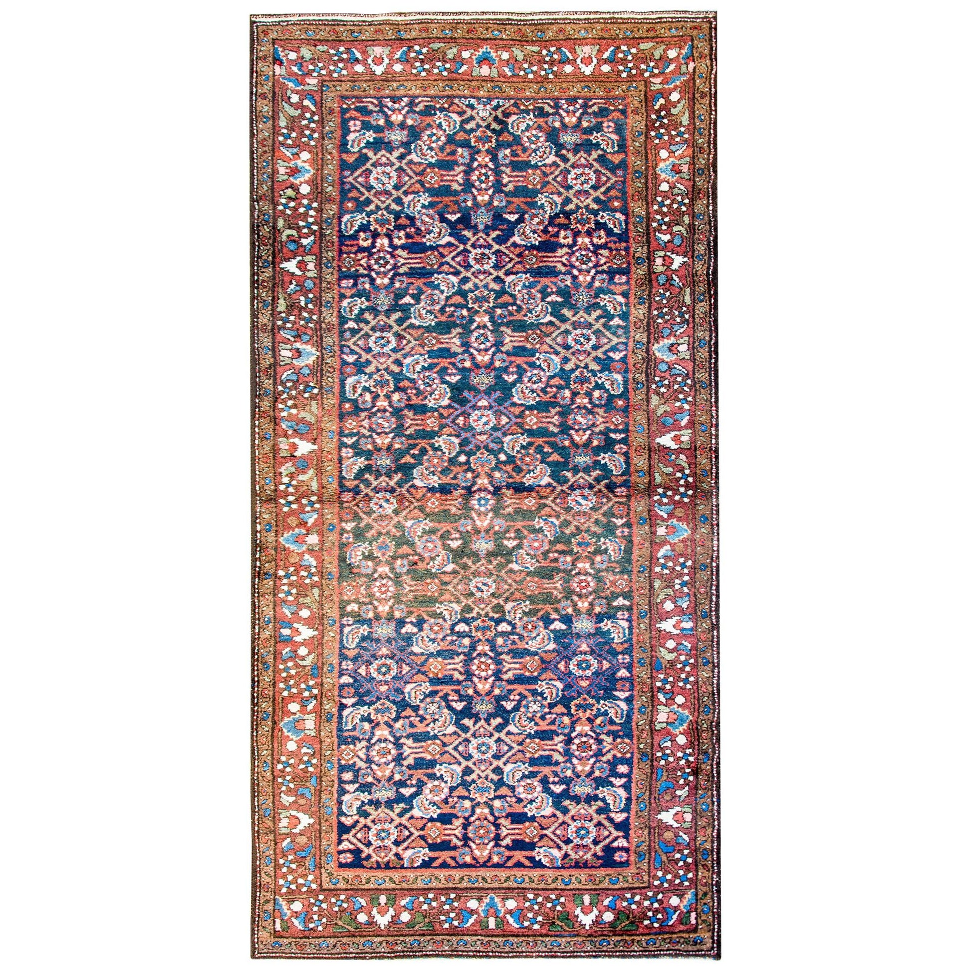 Wonderful Early 20th Century Herati Hamadan Rug For Sale