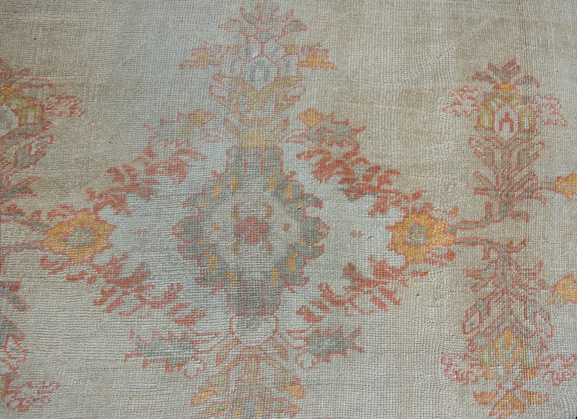 Late 19th Century Turkish Oushak Rug For Sale