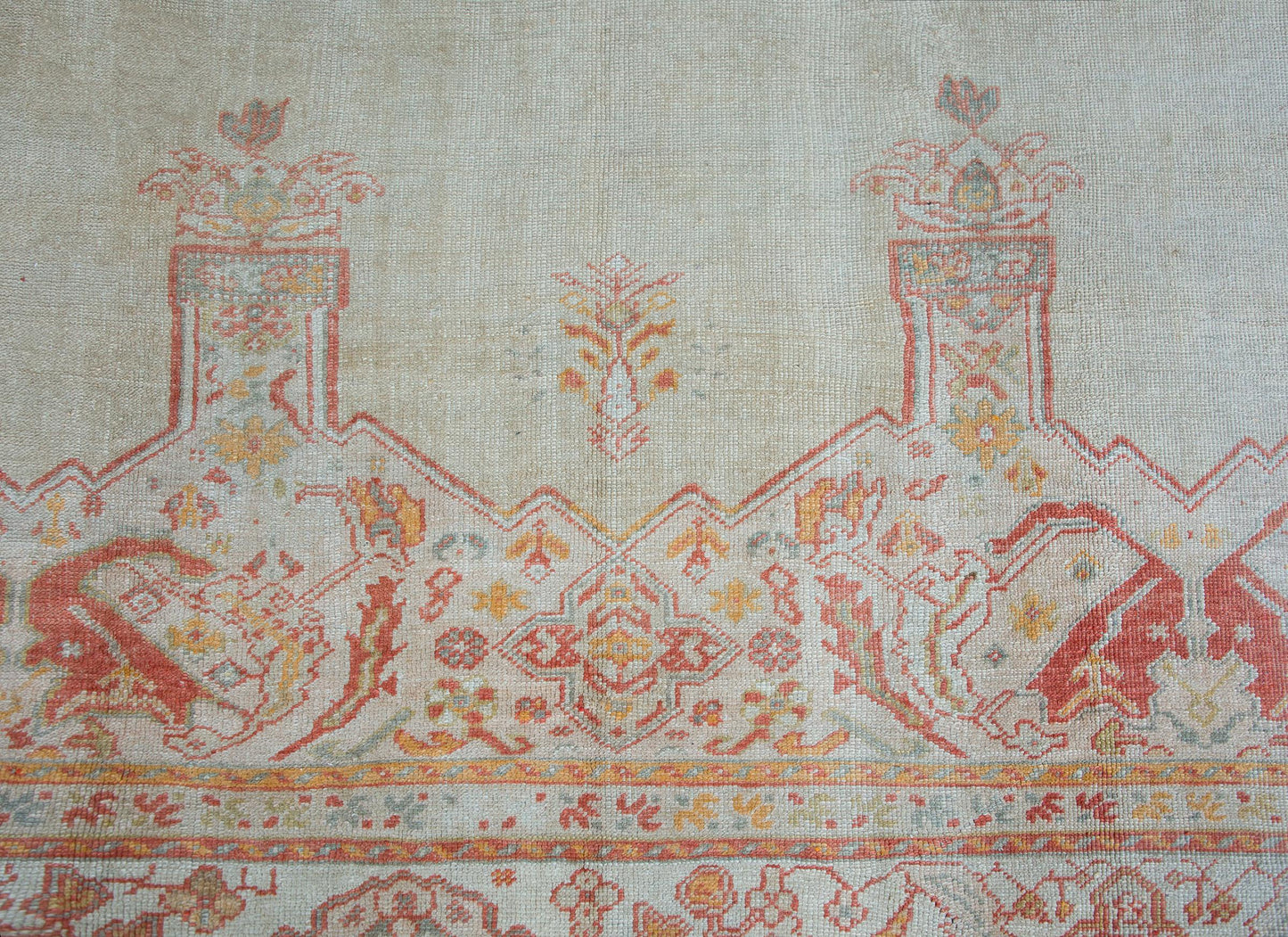 Late 19th Century Turkish Oushak Rug For Sale