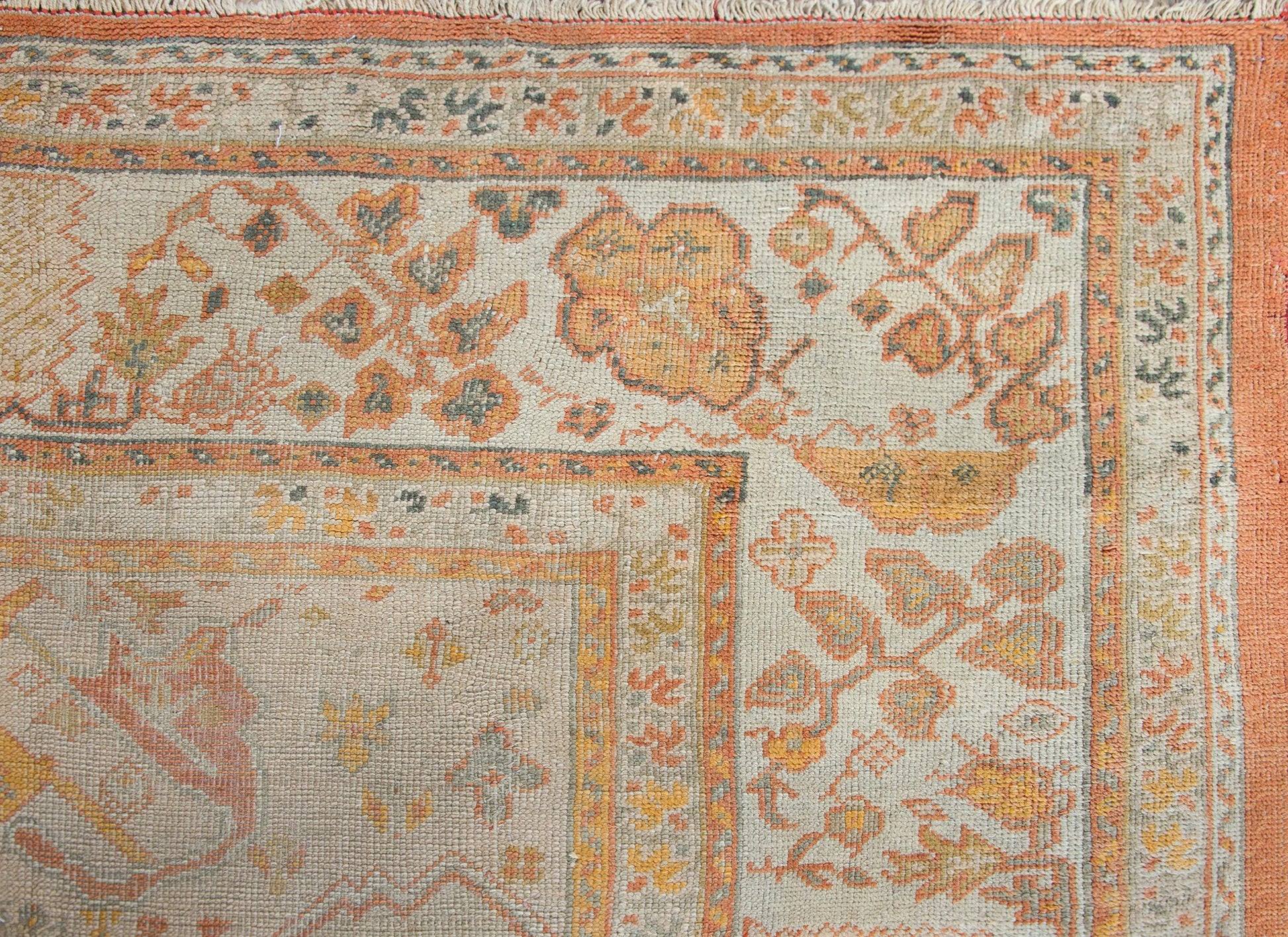 Late 19th Century Turkish Oushak Rug For Sale