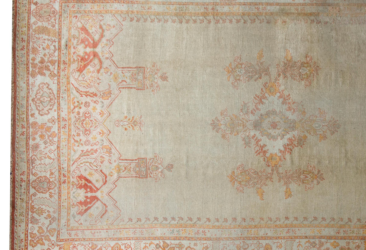 Late 19th Century Turkish Oushak Rug For Sale