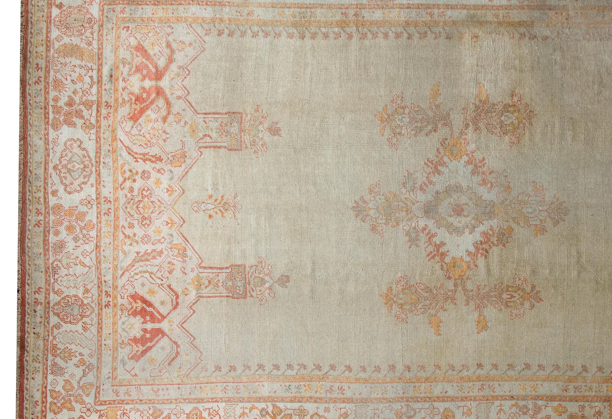 Late 19th Century Turkish Oushak Rug For Sale