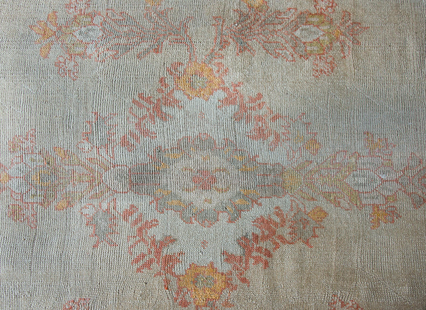 Late 19th Century Turkish Oushak Rug For Sale
