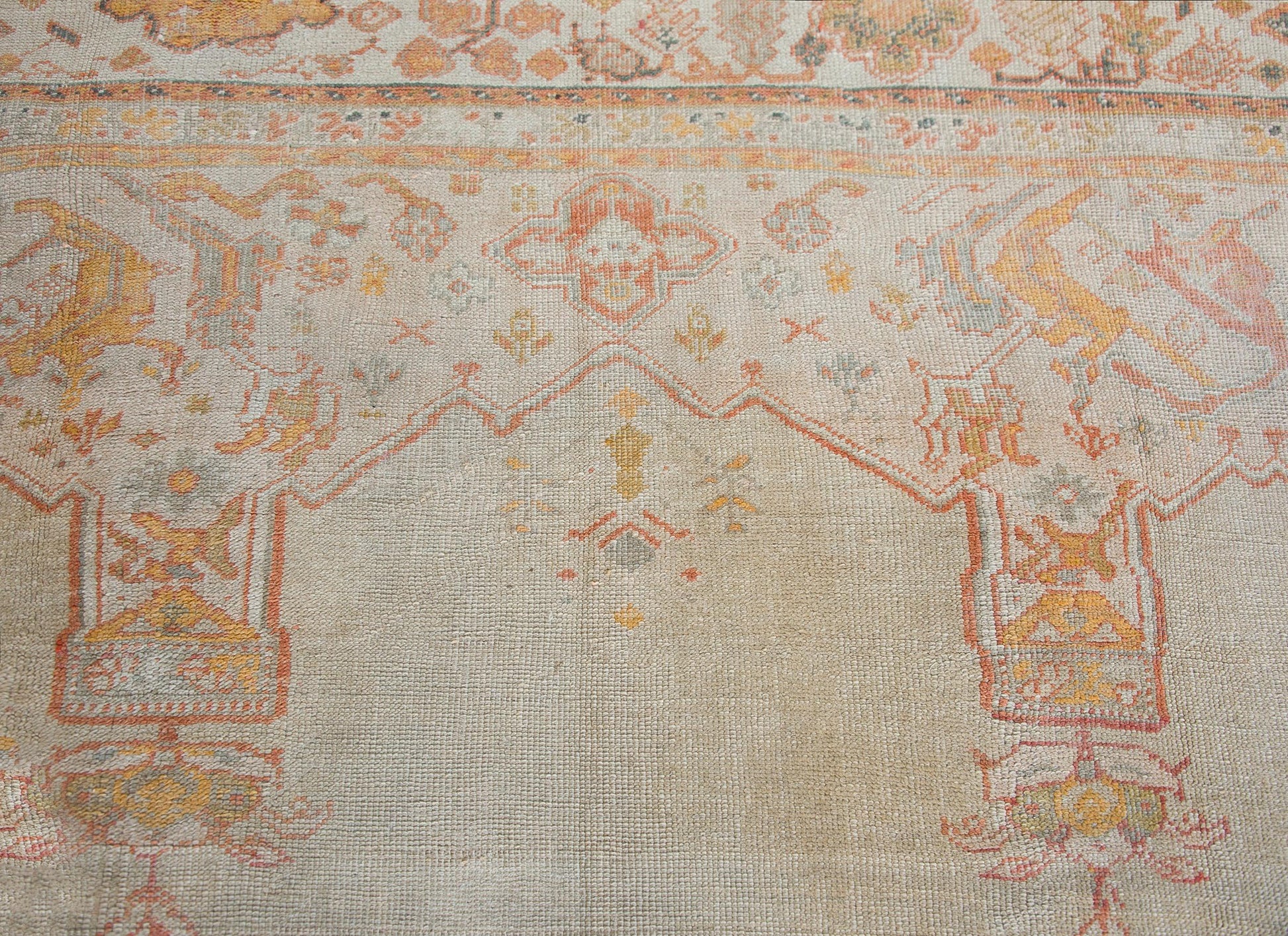Late 19th Century Turkish Oushak Rug For Sale
