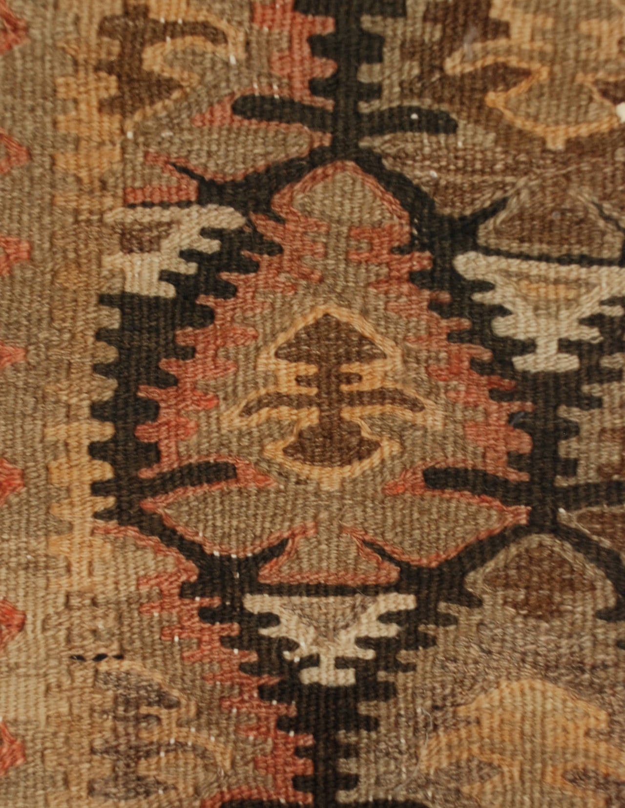 Early 20th Century Qazvin Kilim Runner For Sale