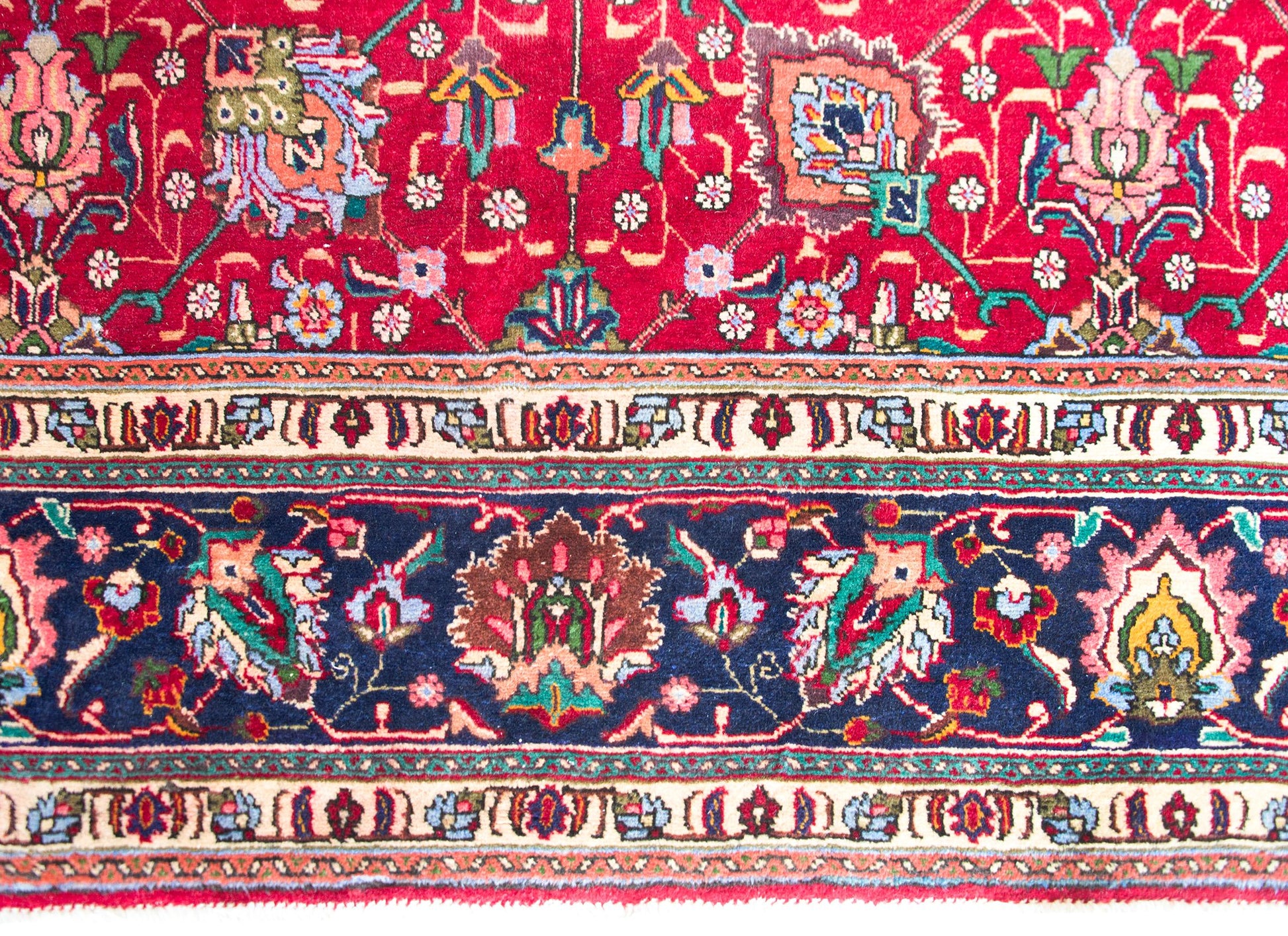 Vintage Persian Tabriz Rug For Sale