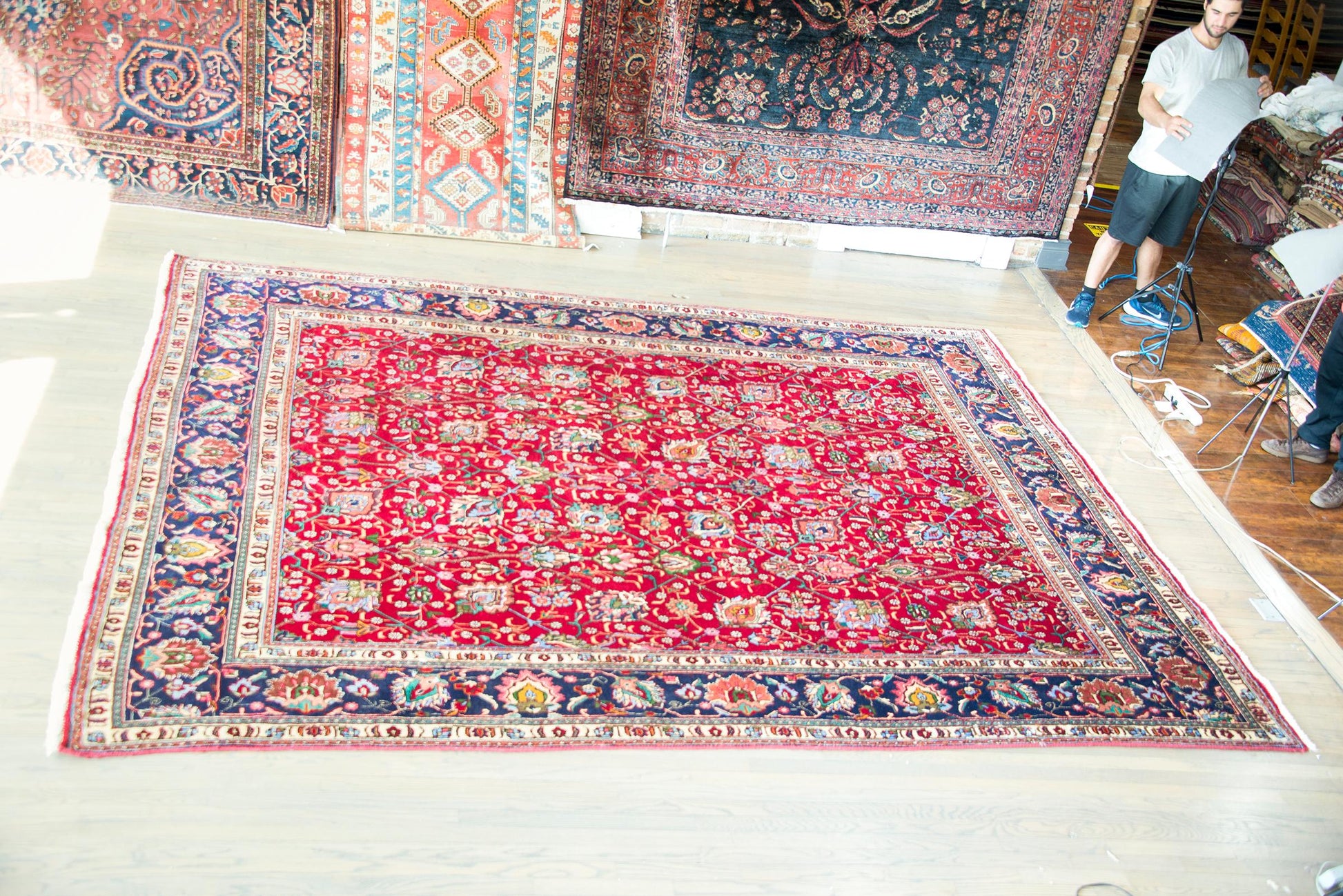 Vintage Persian Tabriz Rug For Sale
