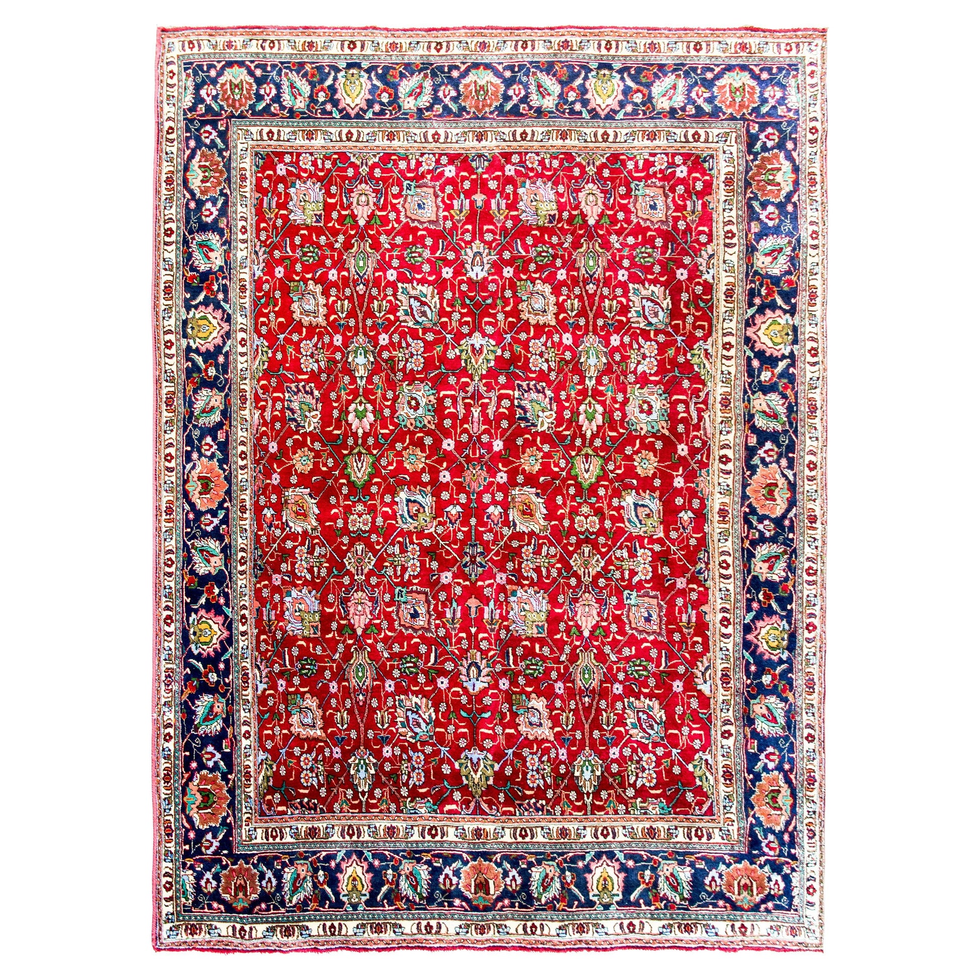 Vintage Persian Tabriz Rug For Sale