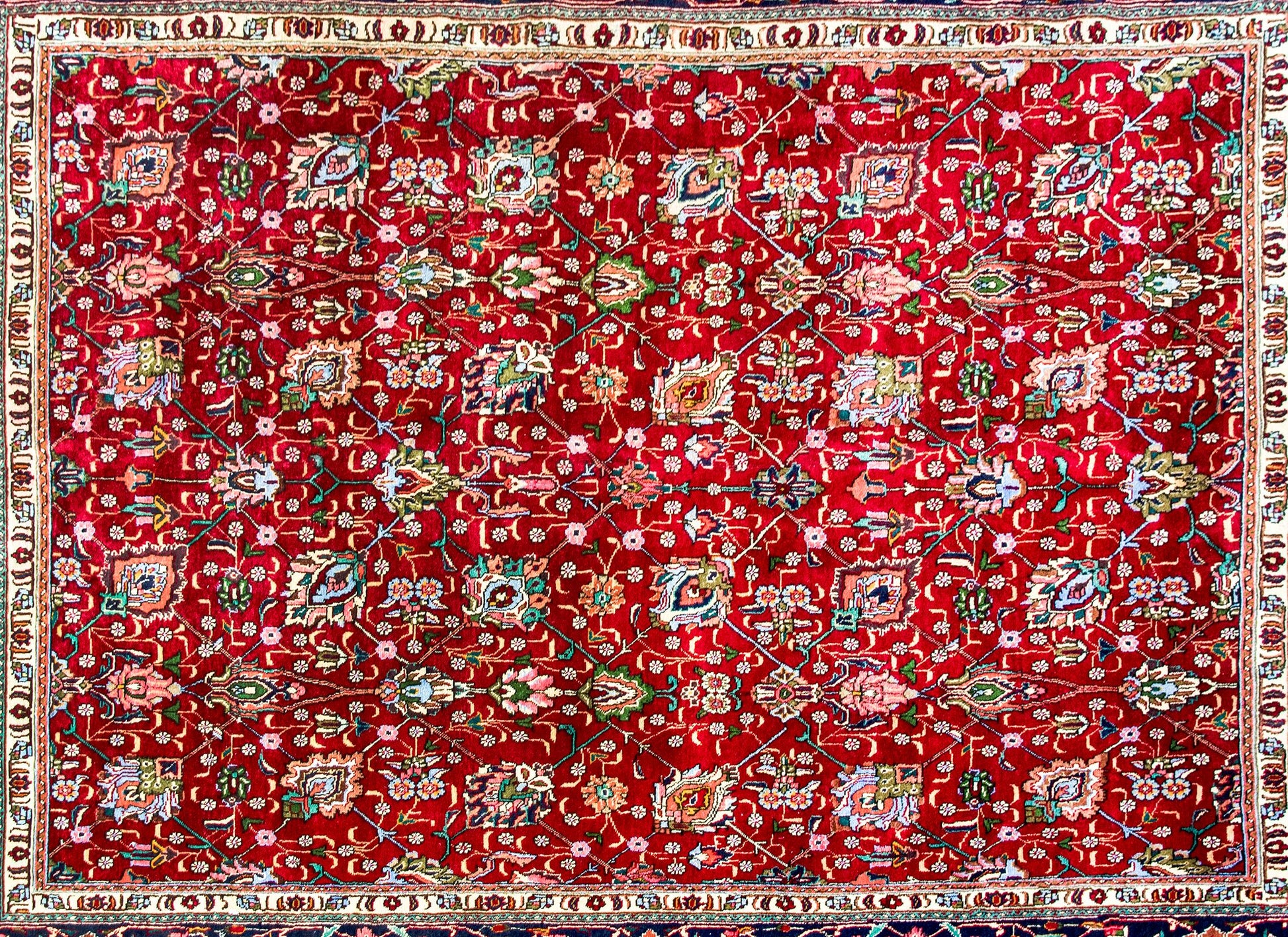 Vintage Persian Tabriz Rug For Sale