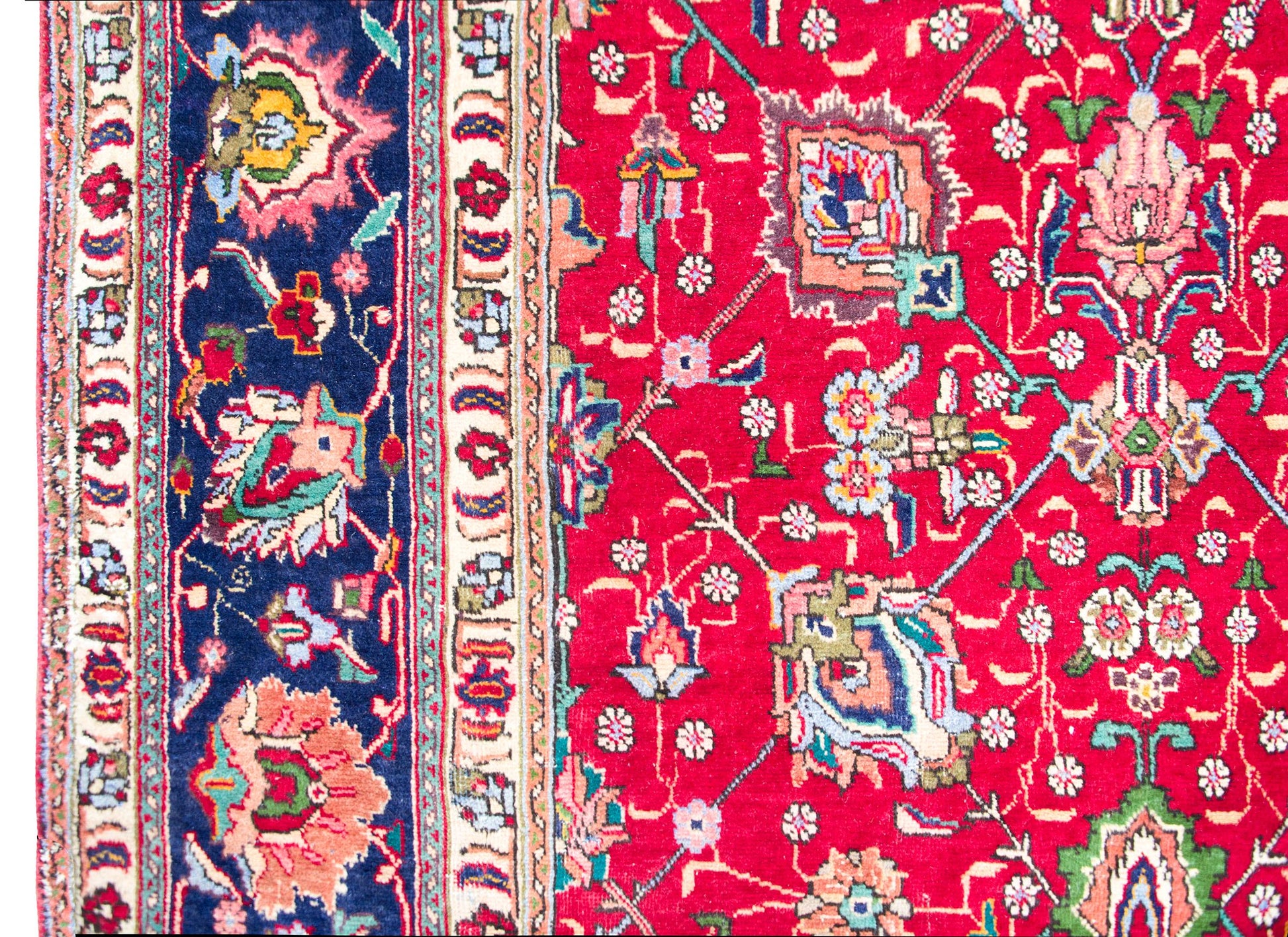 Vintage Persian Tabriz Rug For Sale