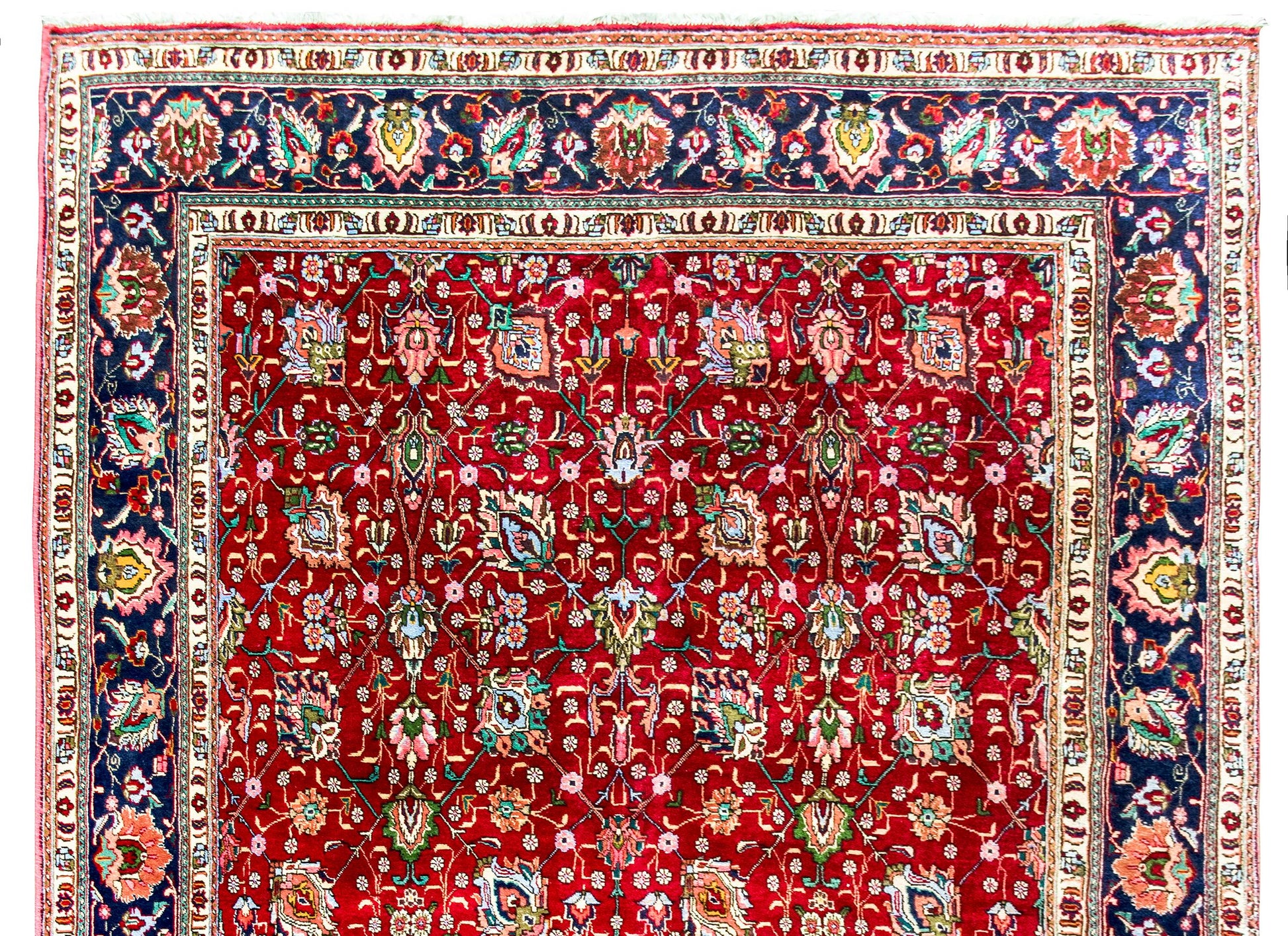 Vintage Persian Tabriz Rug For Sale