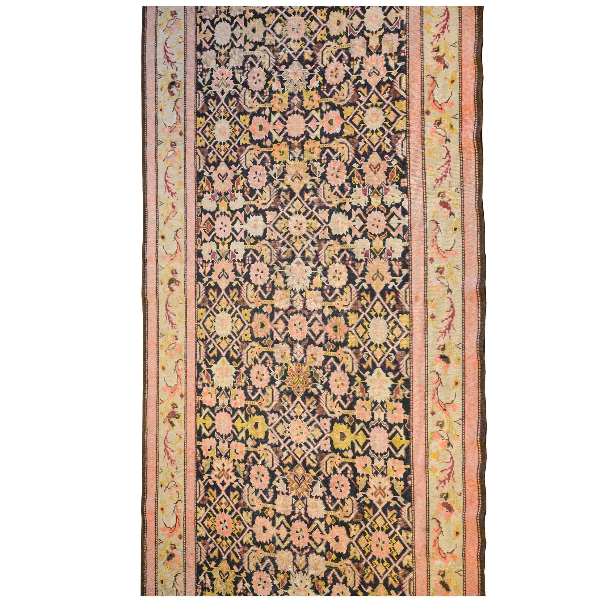 Late 19th Century Karebak Herati Runner For Sale