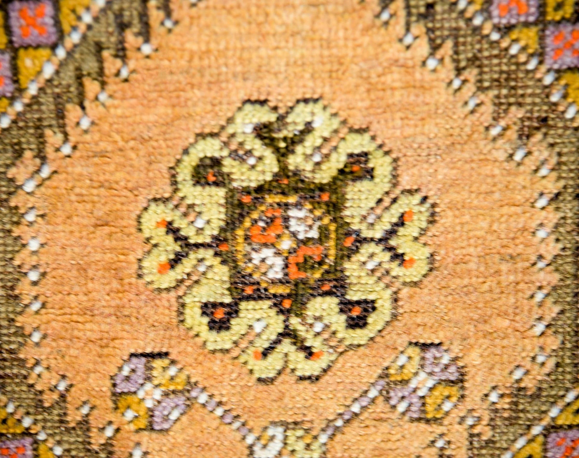 Petite Early 20th Century Oushak Rug For Sale