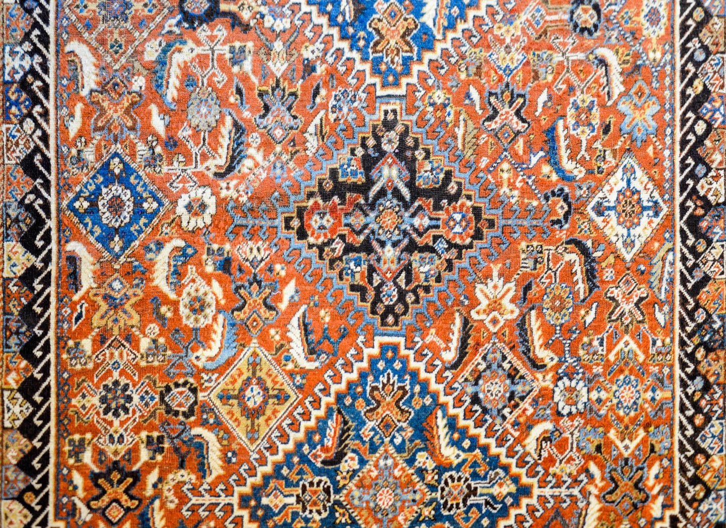 Wonderful Early 20th Century Ghashghaei Rug For Sale