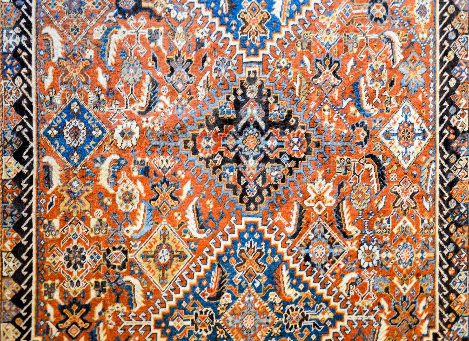 Wonderful Early 20th Century Ghashghaei Rug For Sale