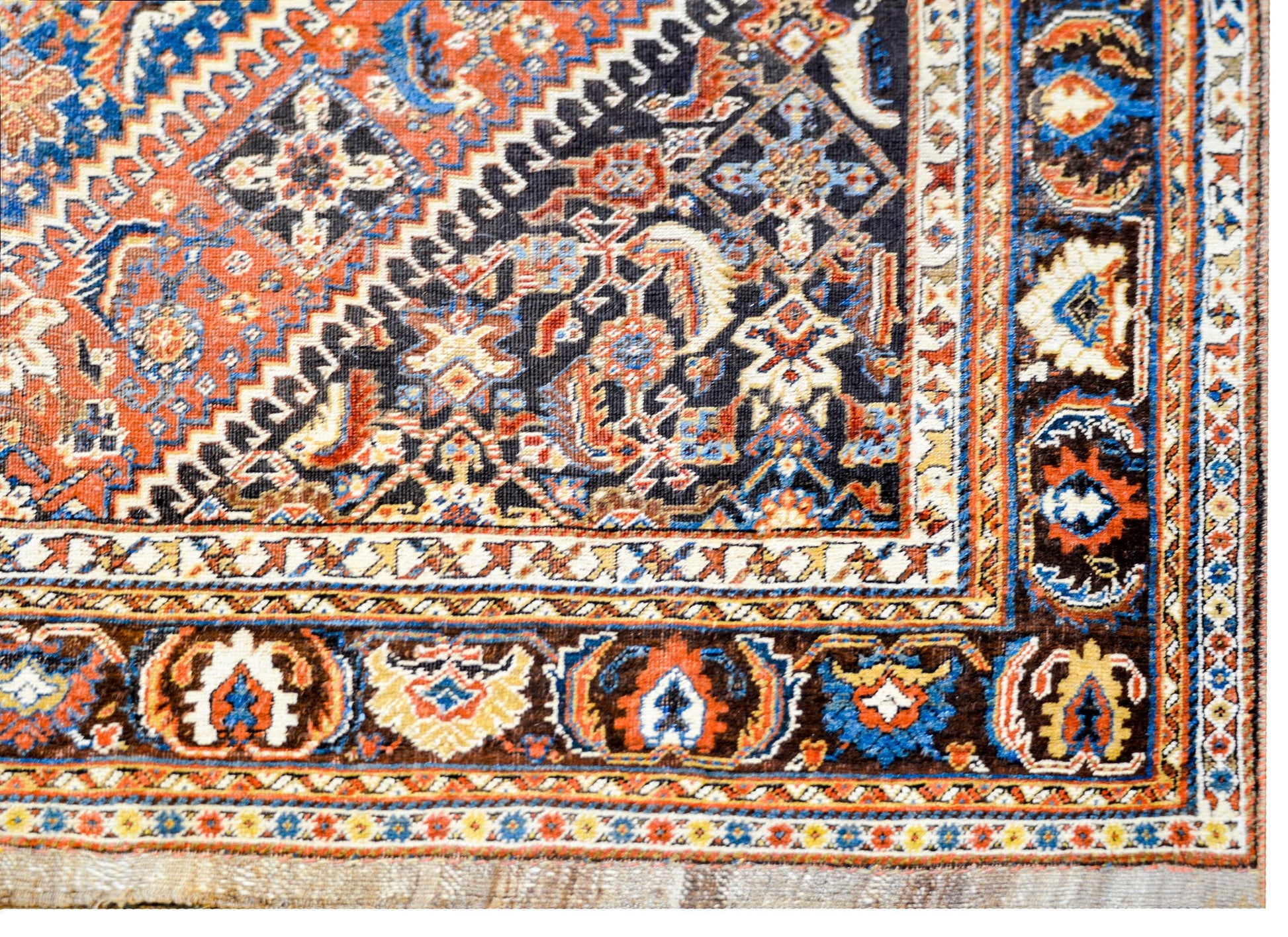 Wonderful Early 20th Century Ghashghaei Rug For Sale