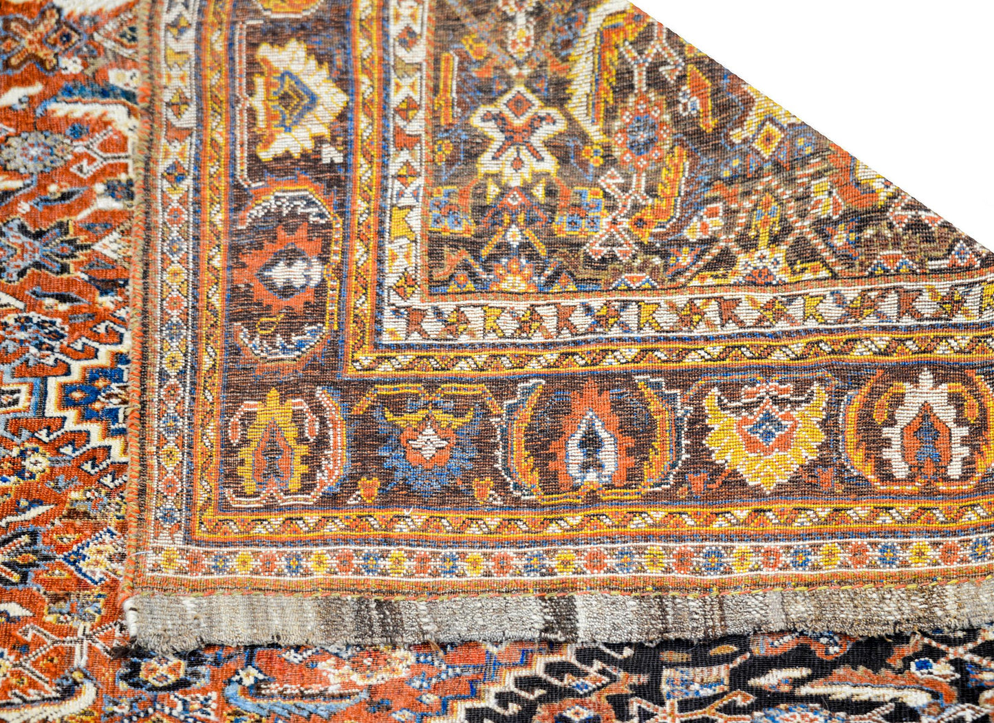 Wonderful Early 20th Century Ghashghaei Rug For Sale