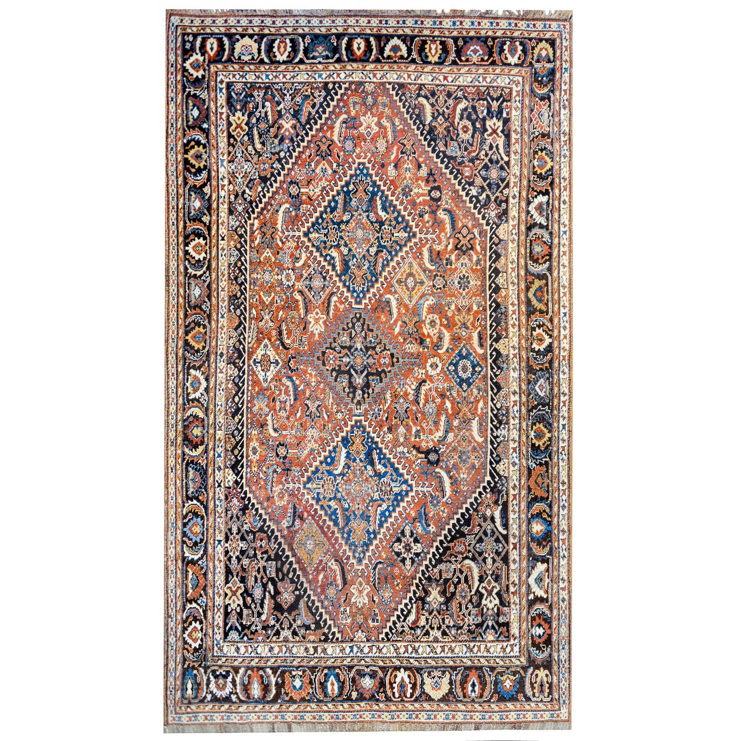 Wonderful Early 20th Century Ghashghaei Rug For Sale