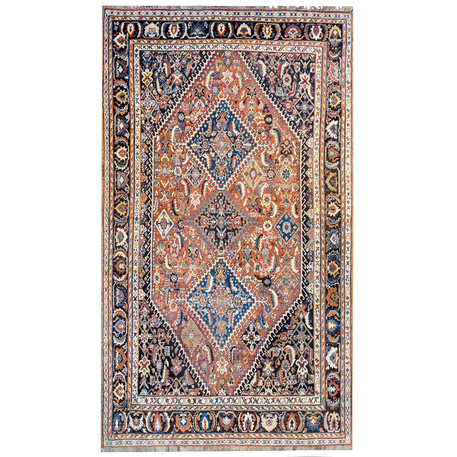 Wonderful Early 20th Century Ghashghaei Rug For Sale