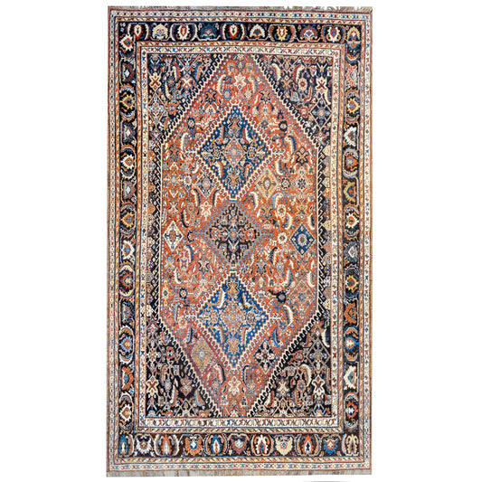 Wonderful Early 20th Century Ghashghaei Rug For Sale