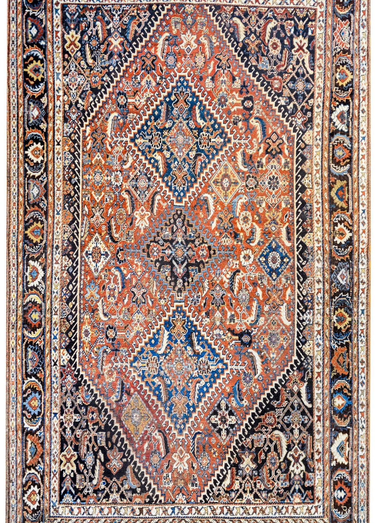 Wonderful Early 20th Century Ghashghaei Rug For Sale