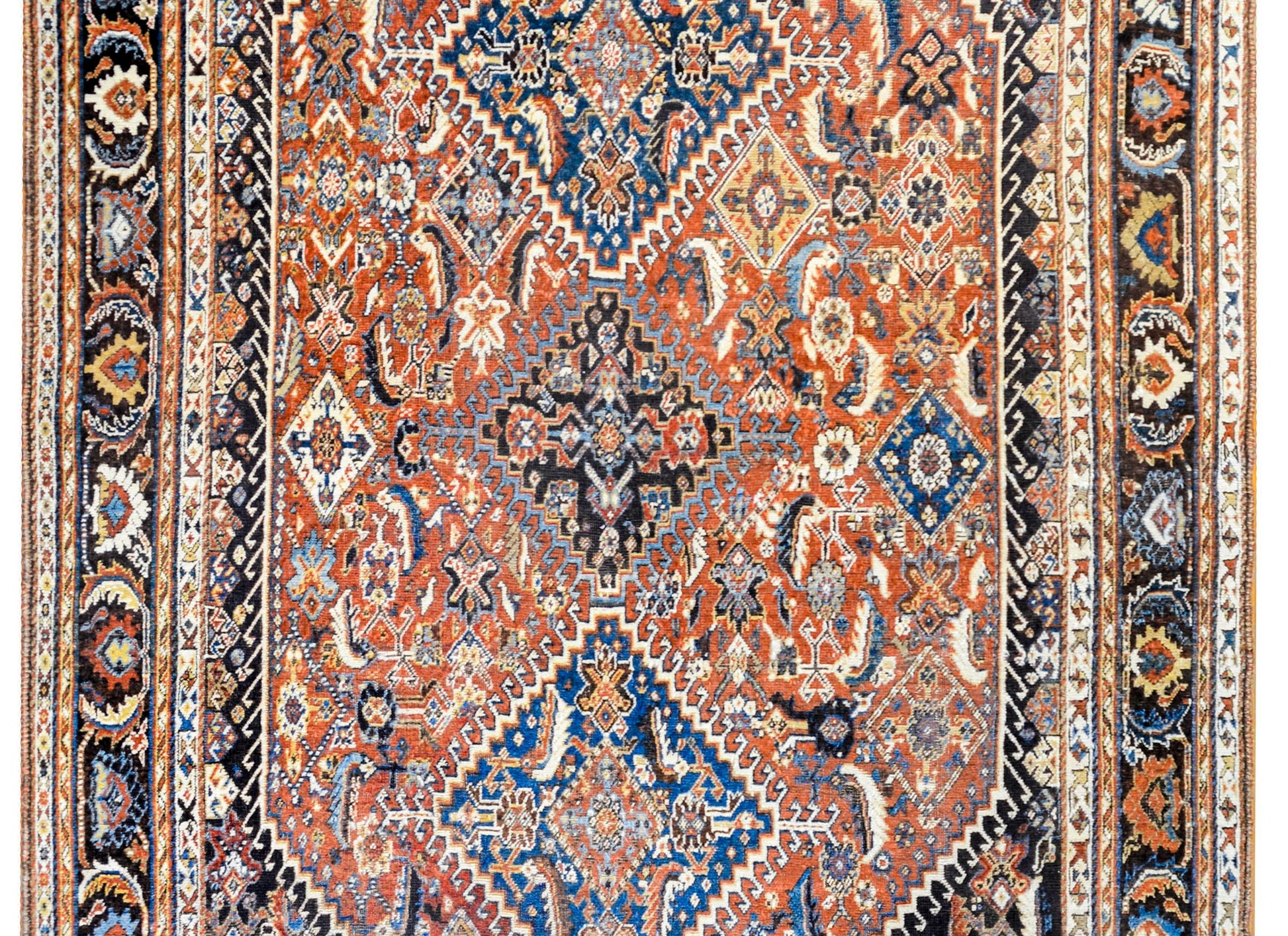 Wonderful Early 20th Century Ghashghaei Rug For Sale