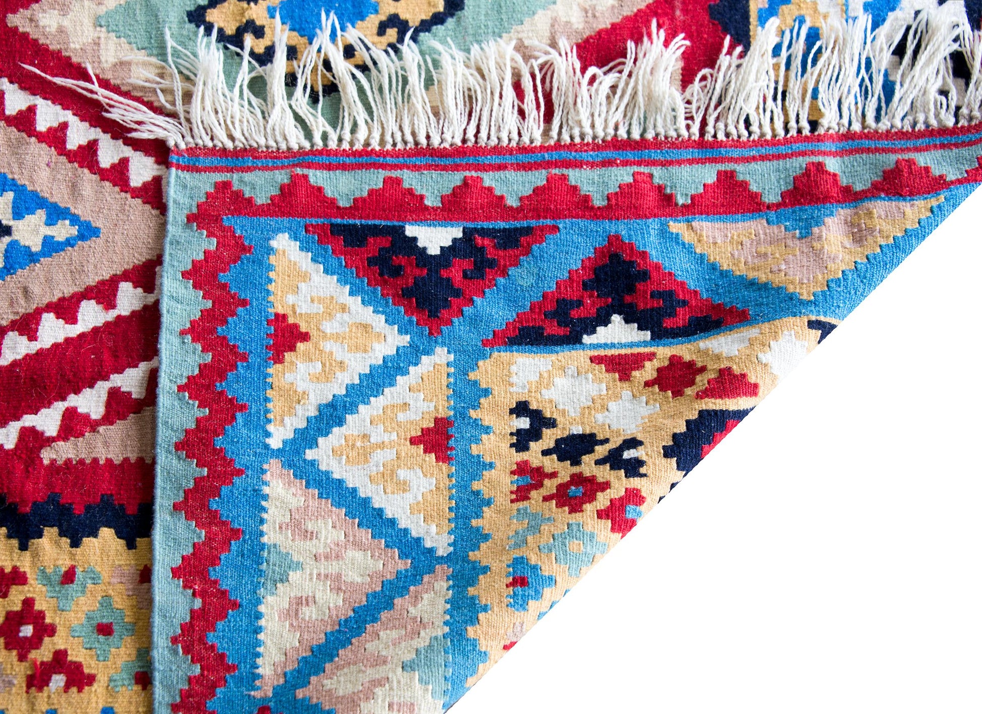 Vintage Persian Shiraz Kilim Rug For Sale