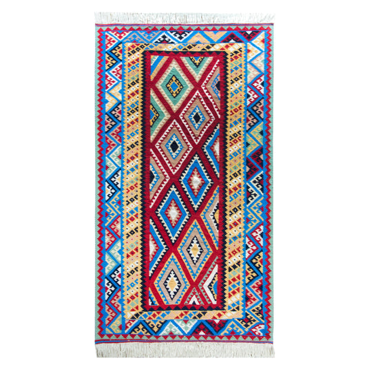 Vintage Persian Shiraz Kilim Rug For Sale