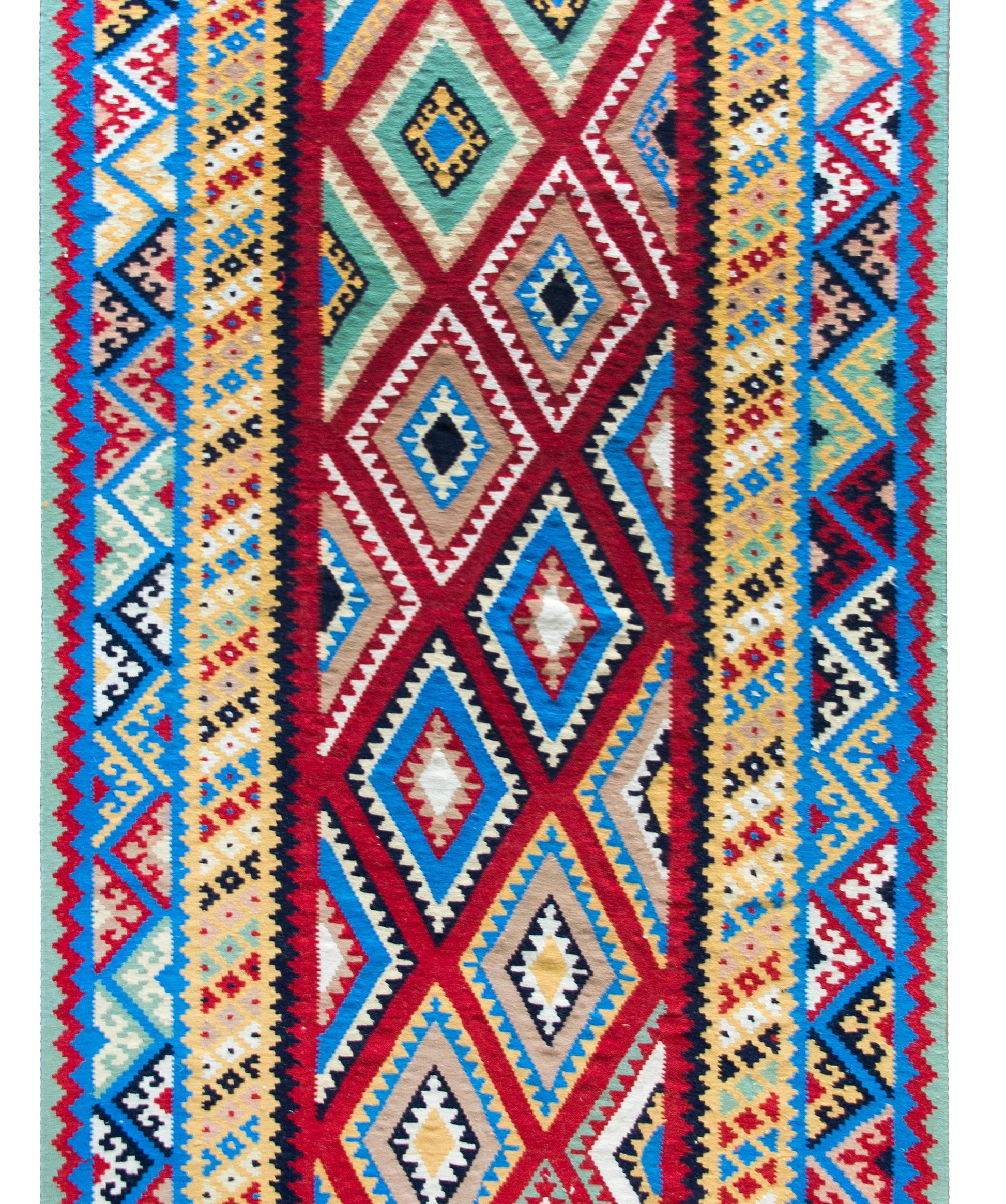 Vintage Persian Shiraz Kilim Rug For Sale
