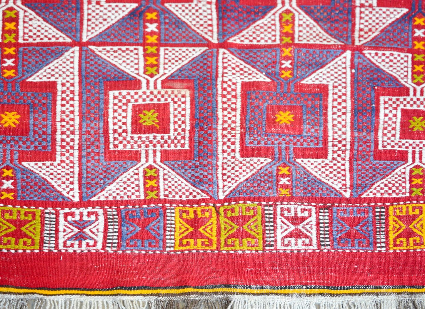 Vintage Anatolian Cicim Rug For Sale