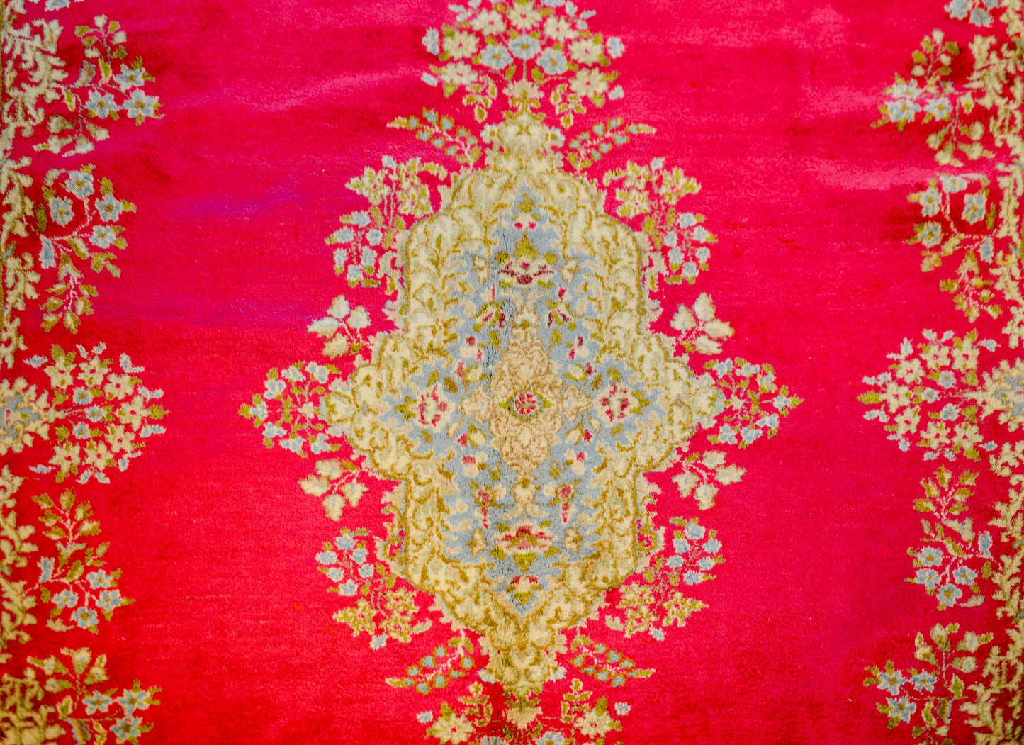Circa 1950 Kirman Rug For Sale