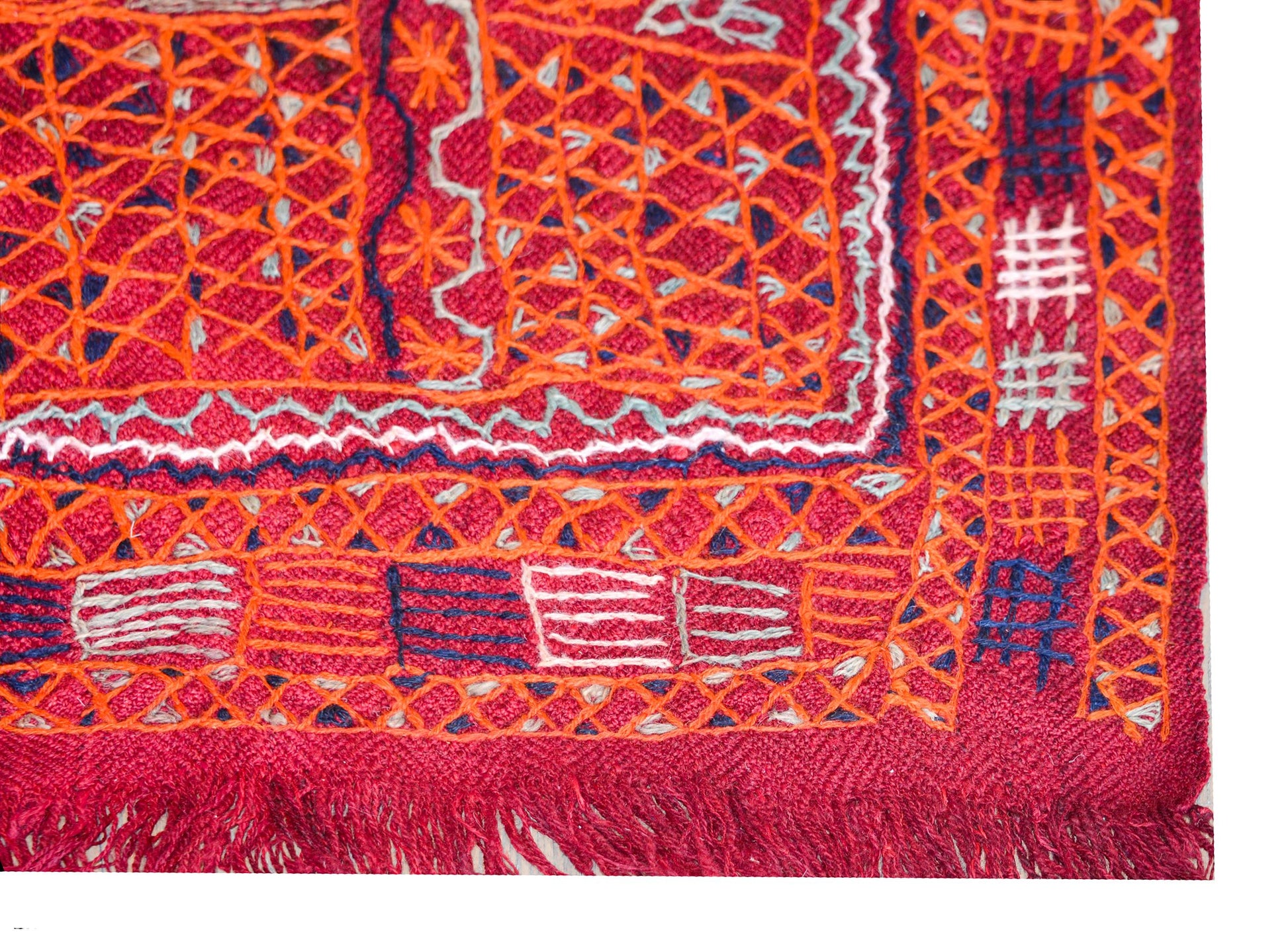 Vintage Iragi Embroidered Panel For Sale