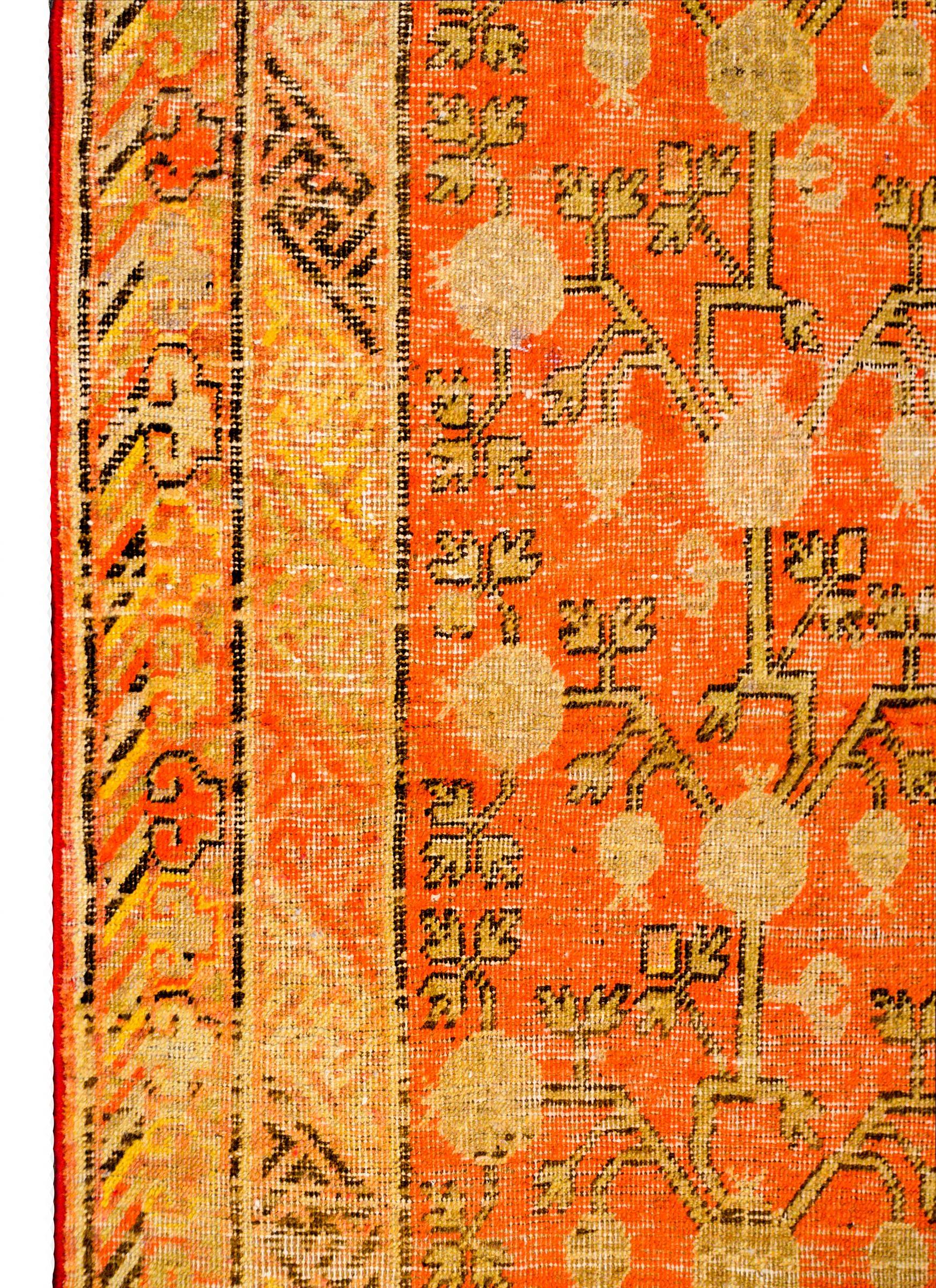 Wonderful Early 20th Century Central Asian Khotan Rug For Sale