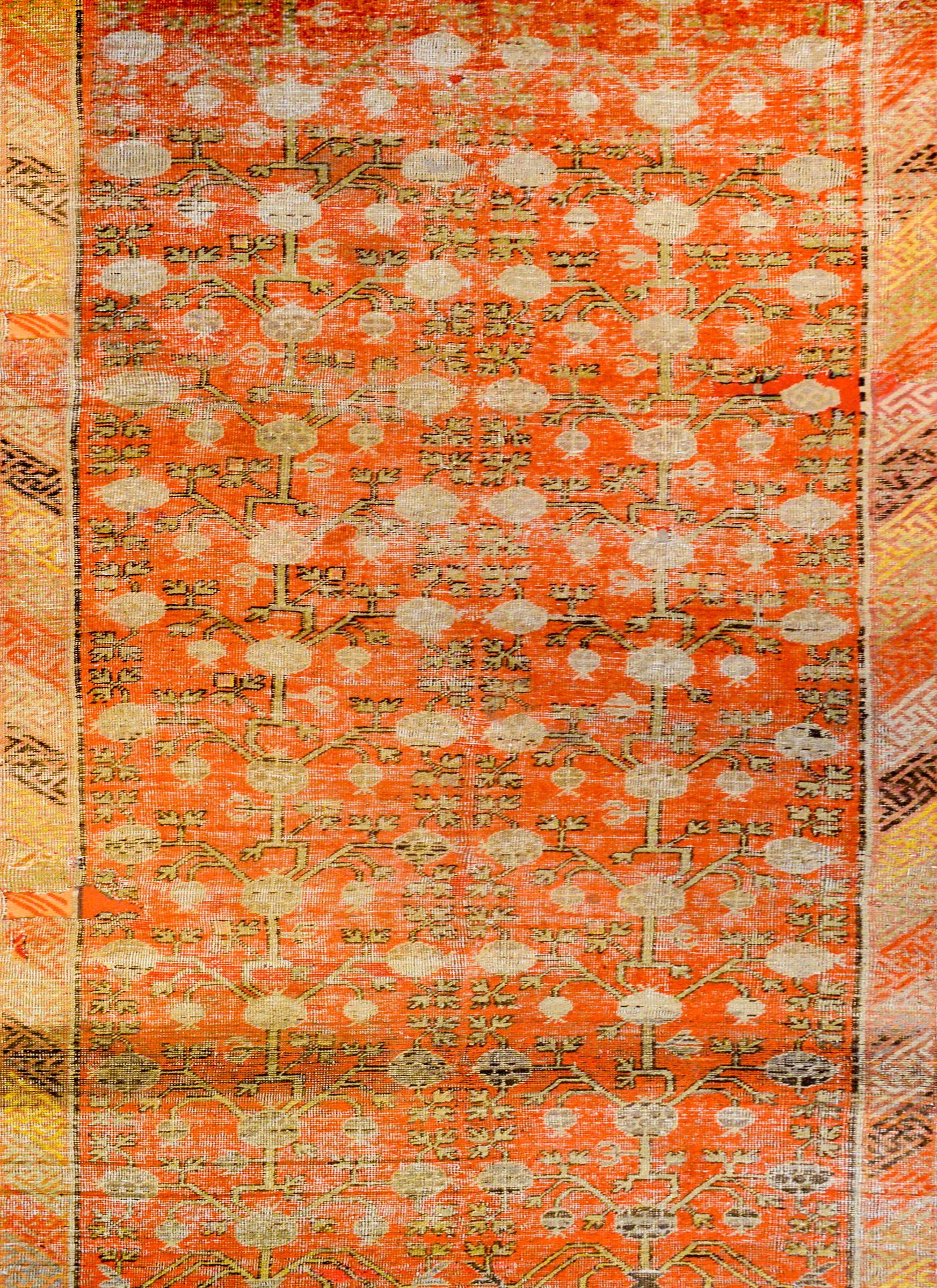 Wonderful Early 20th Century Central Asian Khotan Rug For Sale