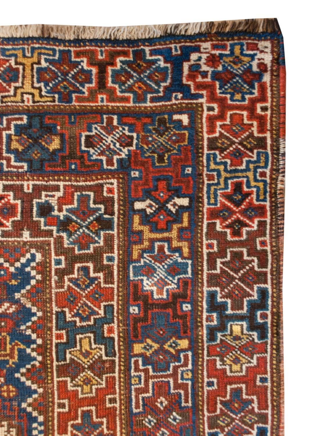 Exceptional 19th Century Ghashgaei Rug For Sale