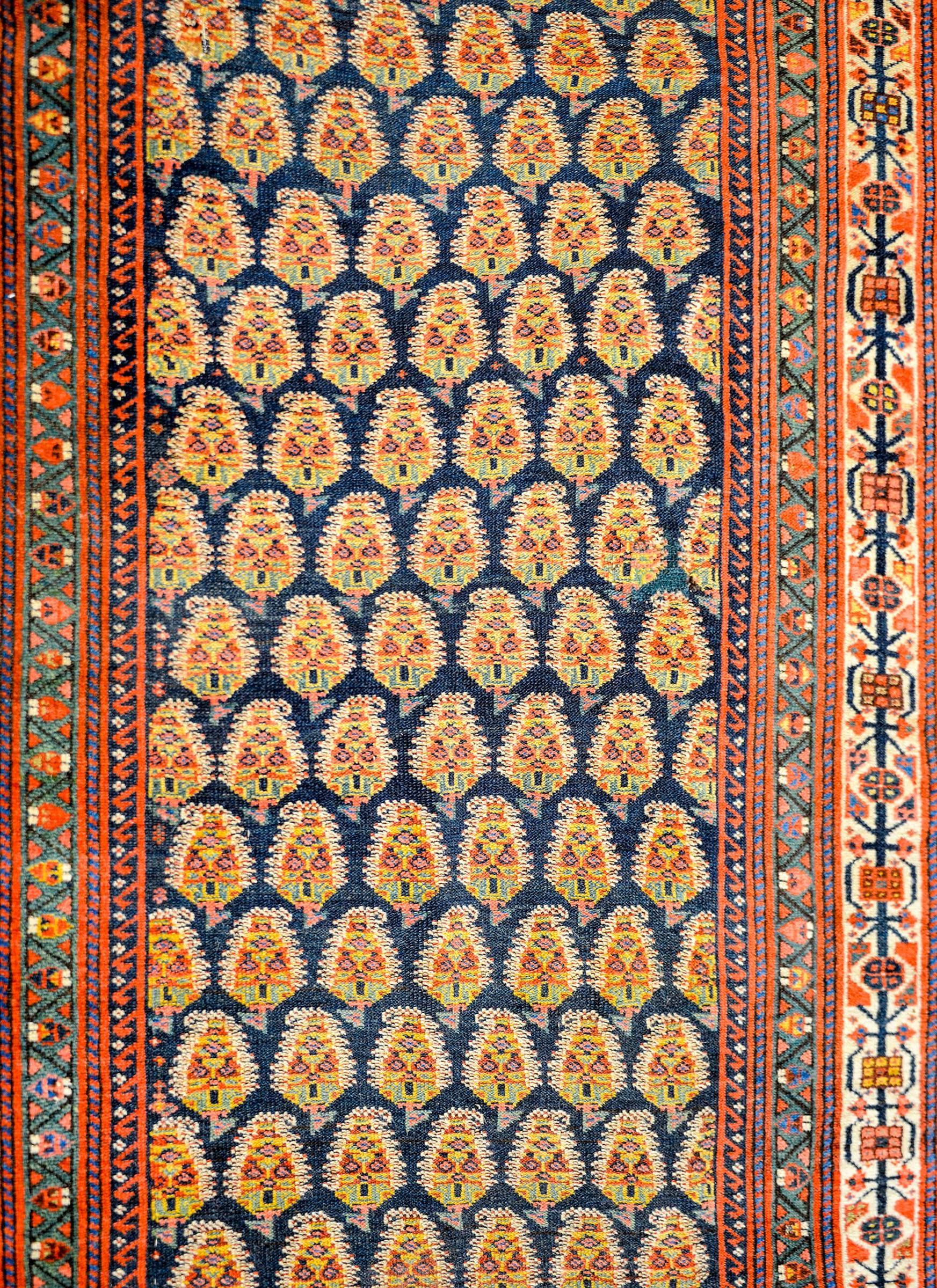 Amazing 19th Century Afshar Runner For Sale