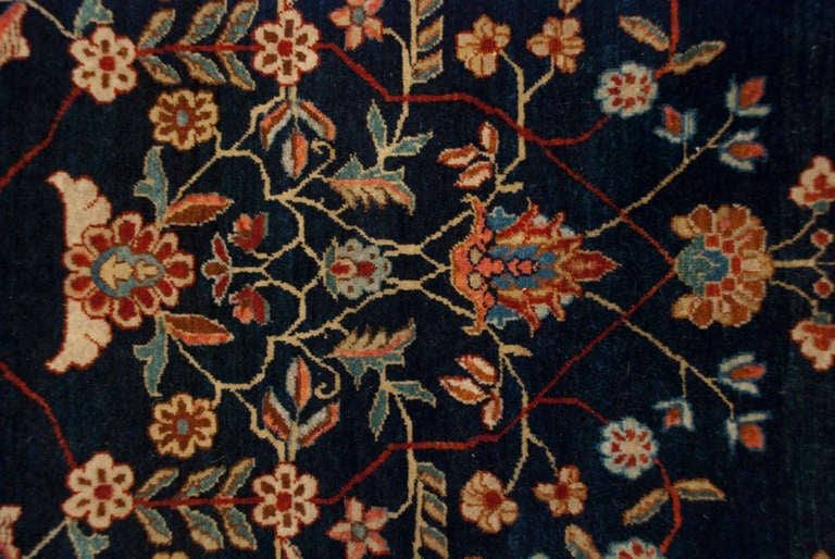 Antique Persian Mohajeran Sarouk Rug For Sale